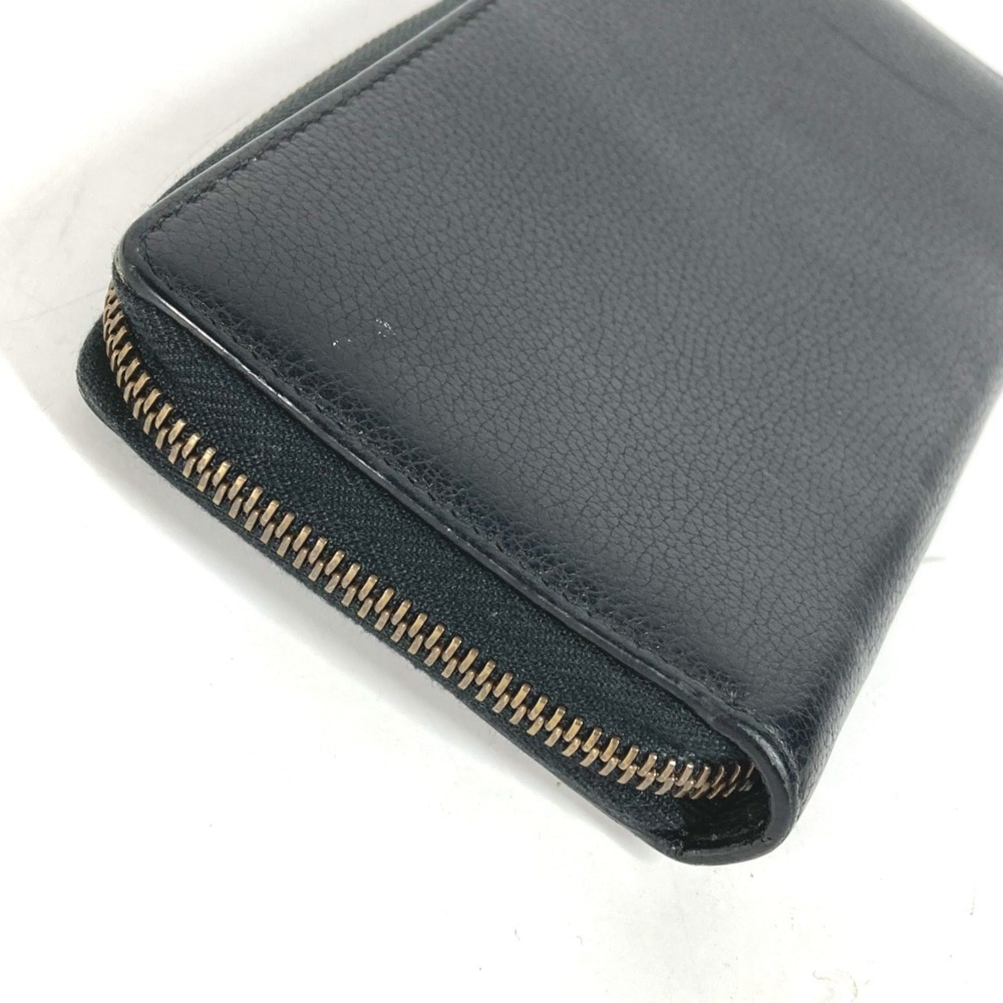 Gucci Black Leather Long Wallet (Bi-Fold) (Pre-Owned)