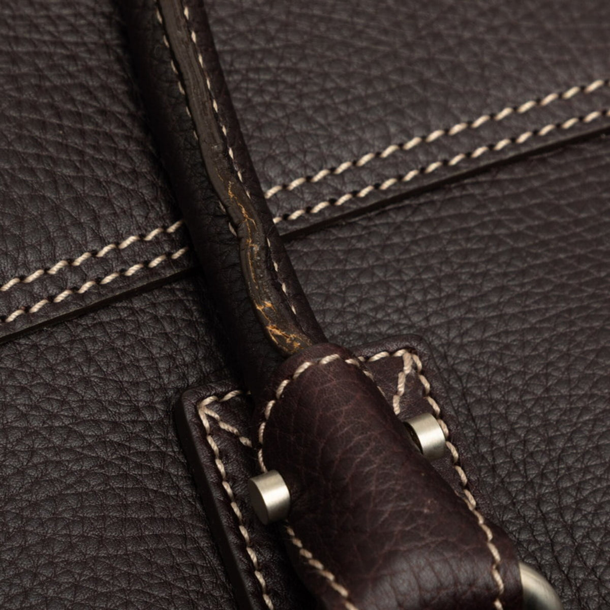 Salvatore Ferragamo Brown Leather Boston Bag (Pre-Owned)