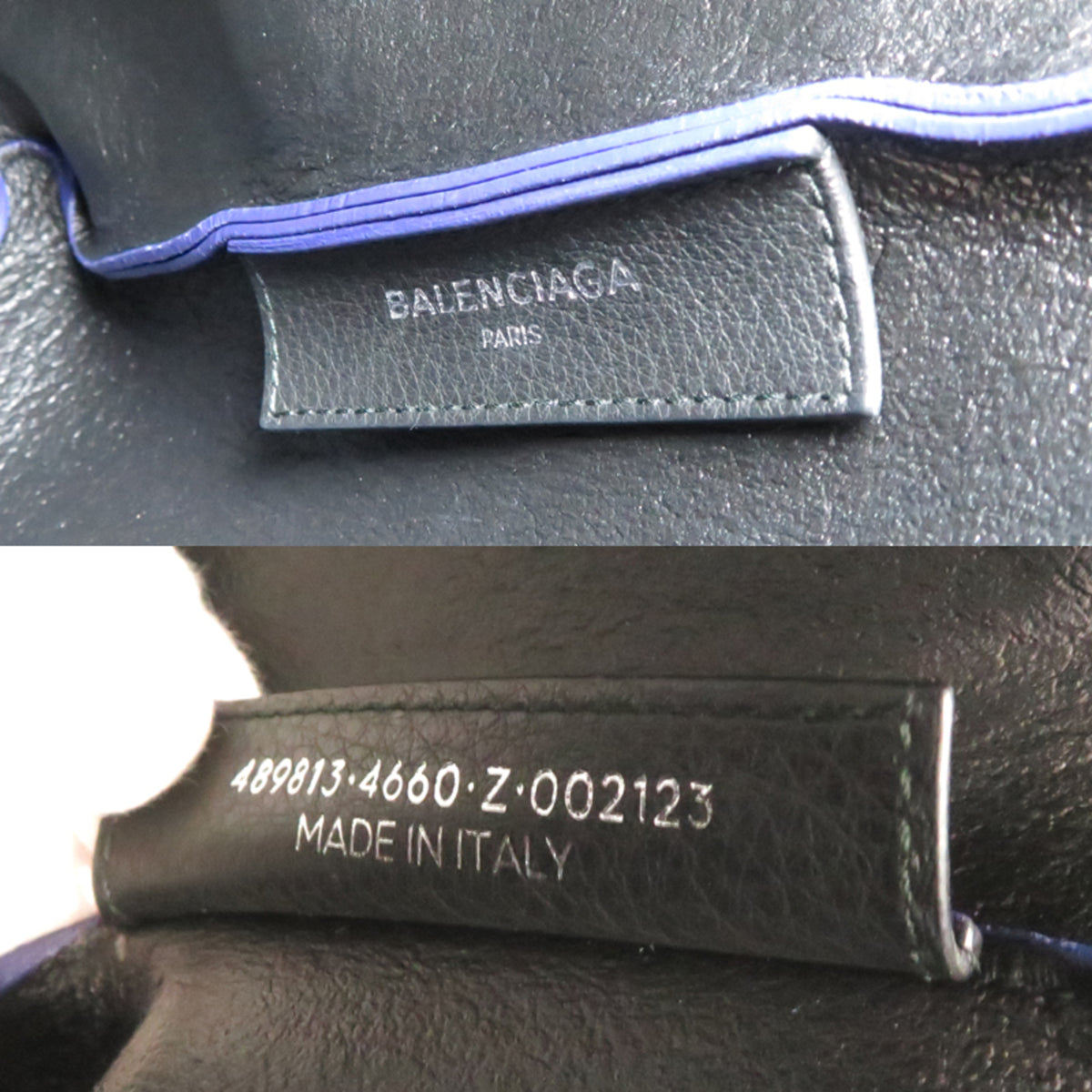 Balenciaga Blue Leather Tote Bag (Pre-Owned)