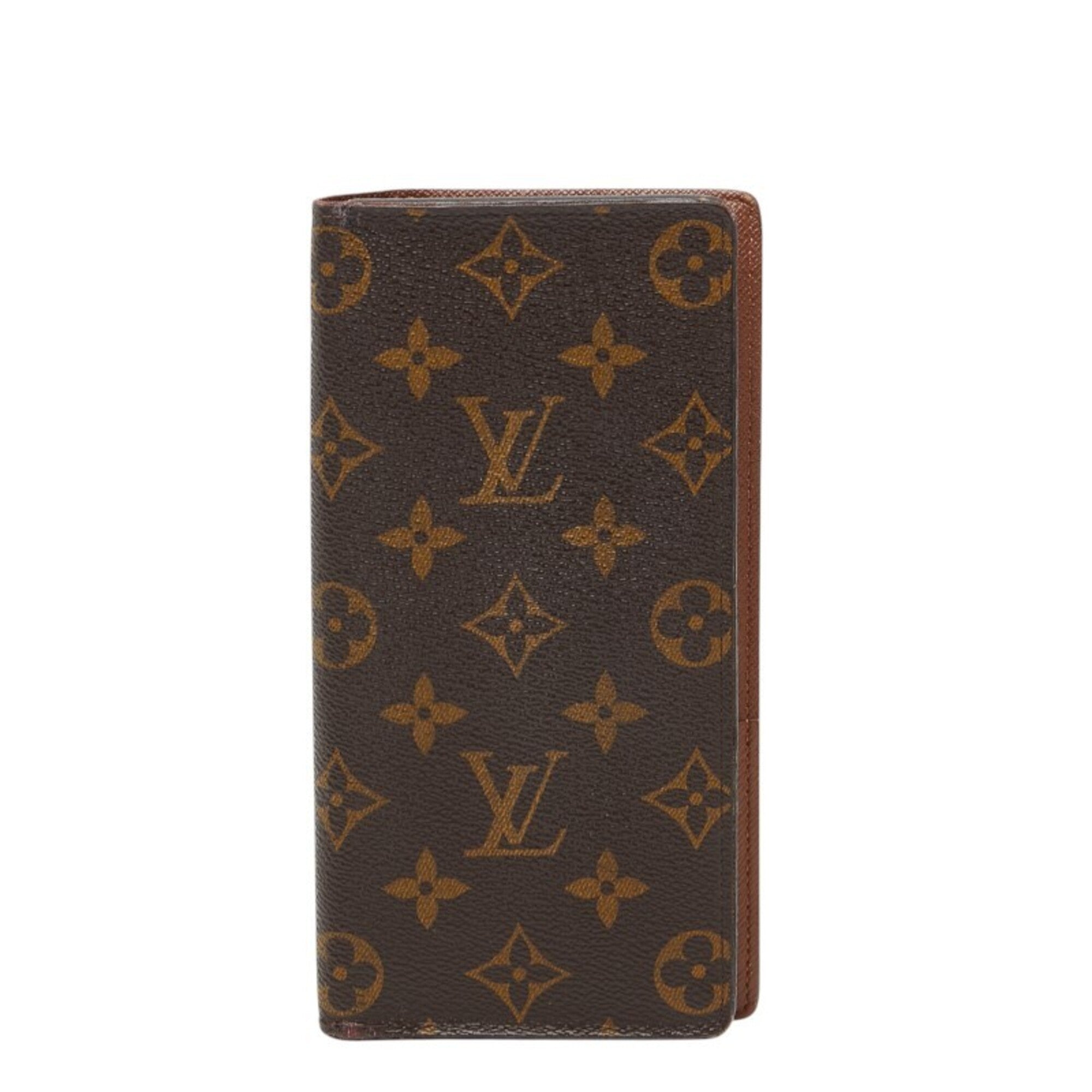Louis Vuitton Brown Pvc Leather Long Wallet (Bi-Fold) (Pre-Owned)