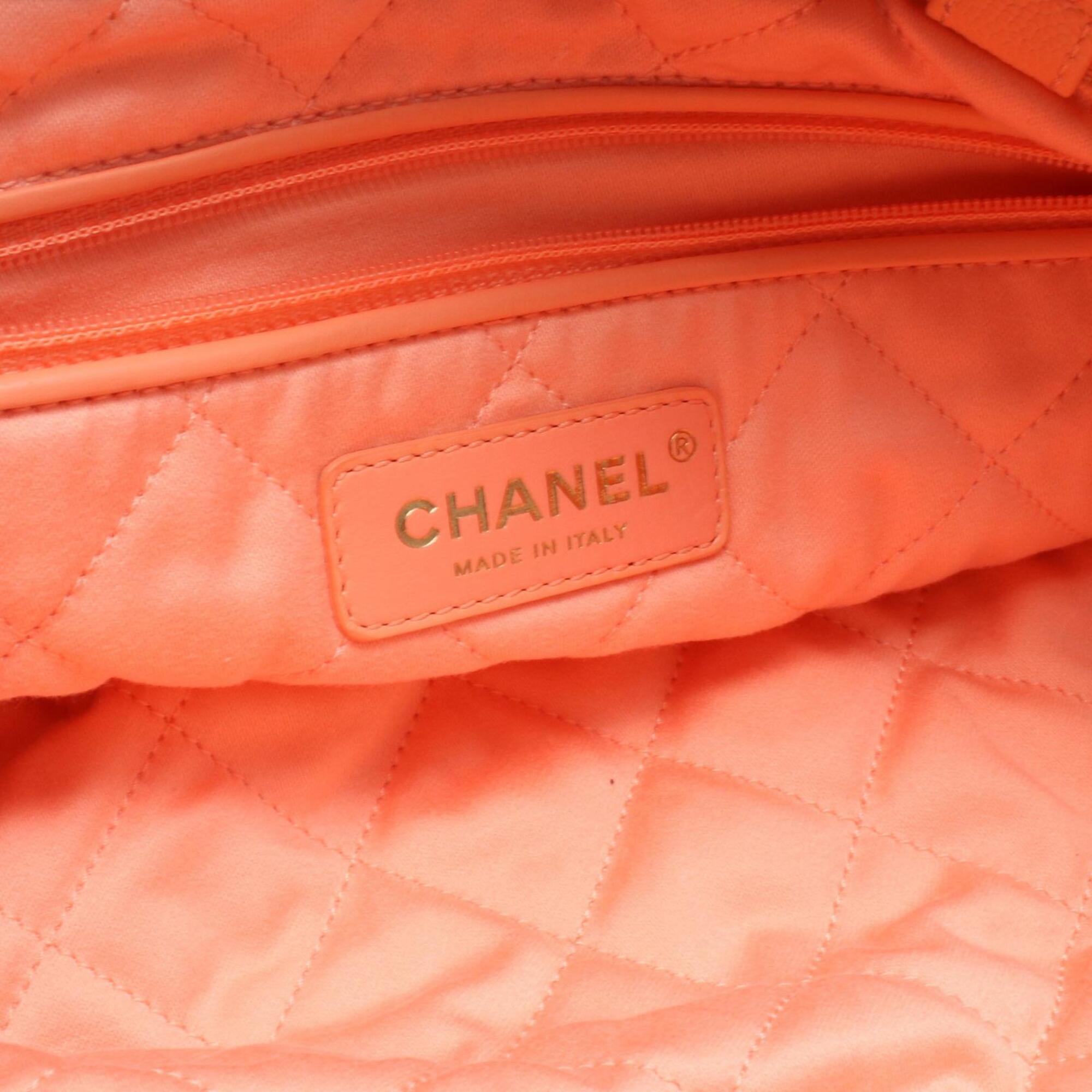 Chanel Pink Leather Backpack Handbag (Pre-Owned)