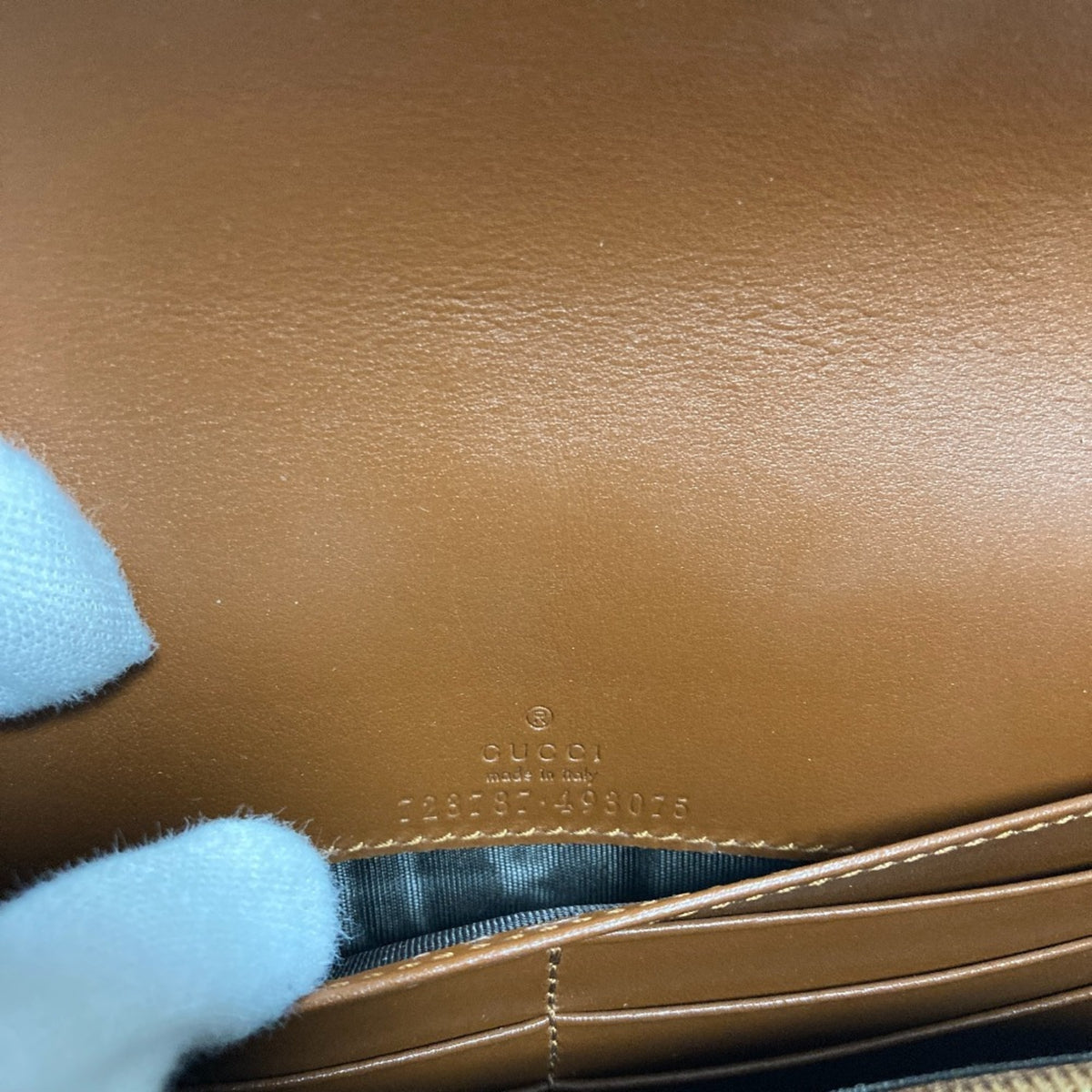 Gucci Brown Leather Shoulder Bag (Pre-Owned)