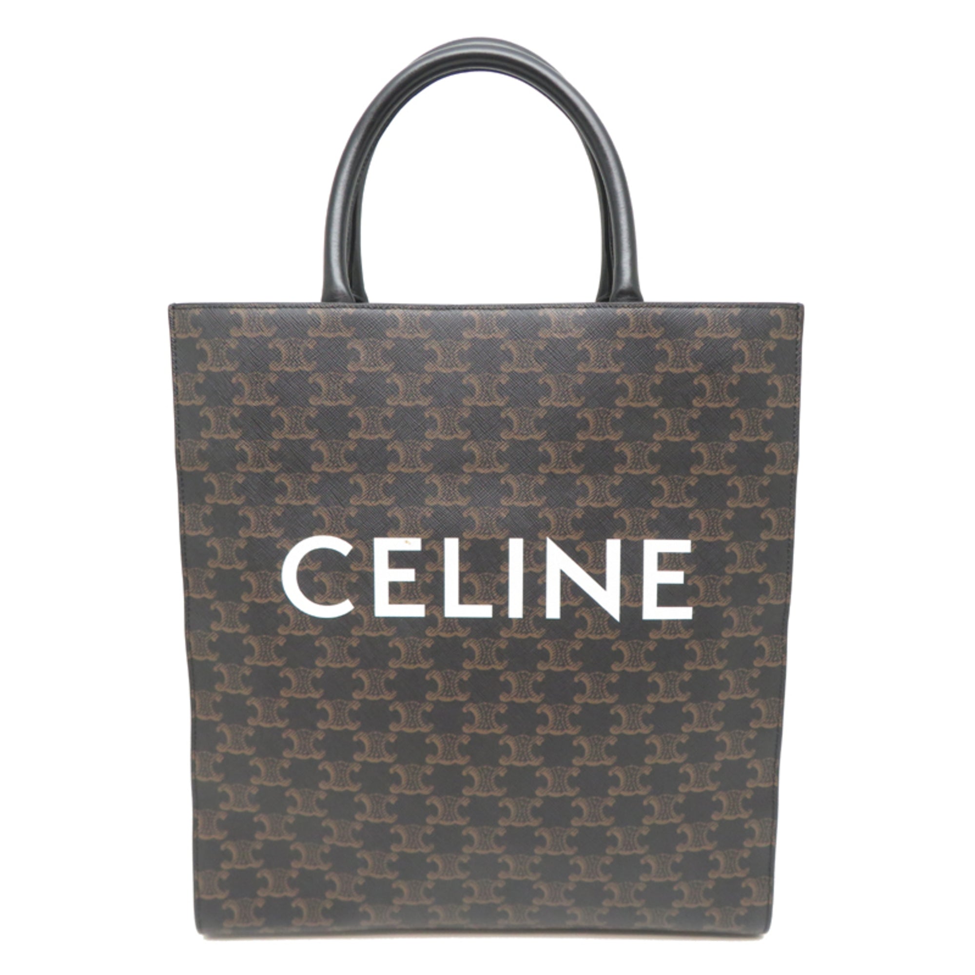 Celine Brown Pvc Leather Tote Bag (Pre-Owned)