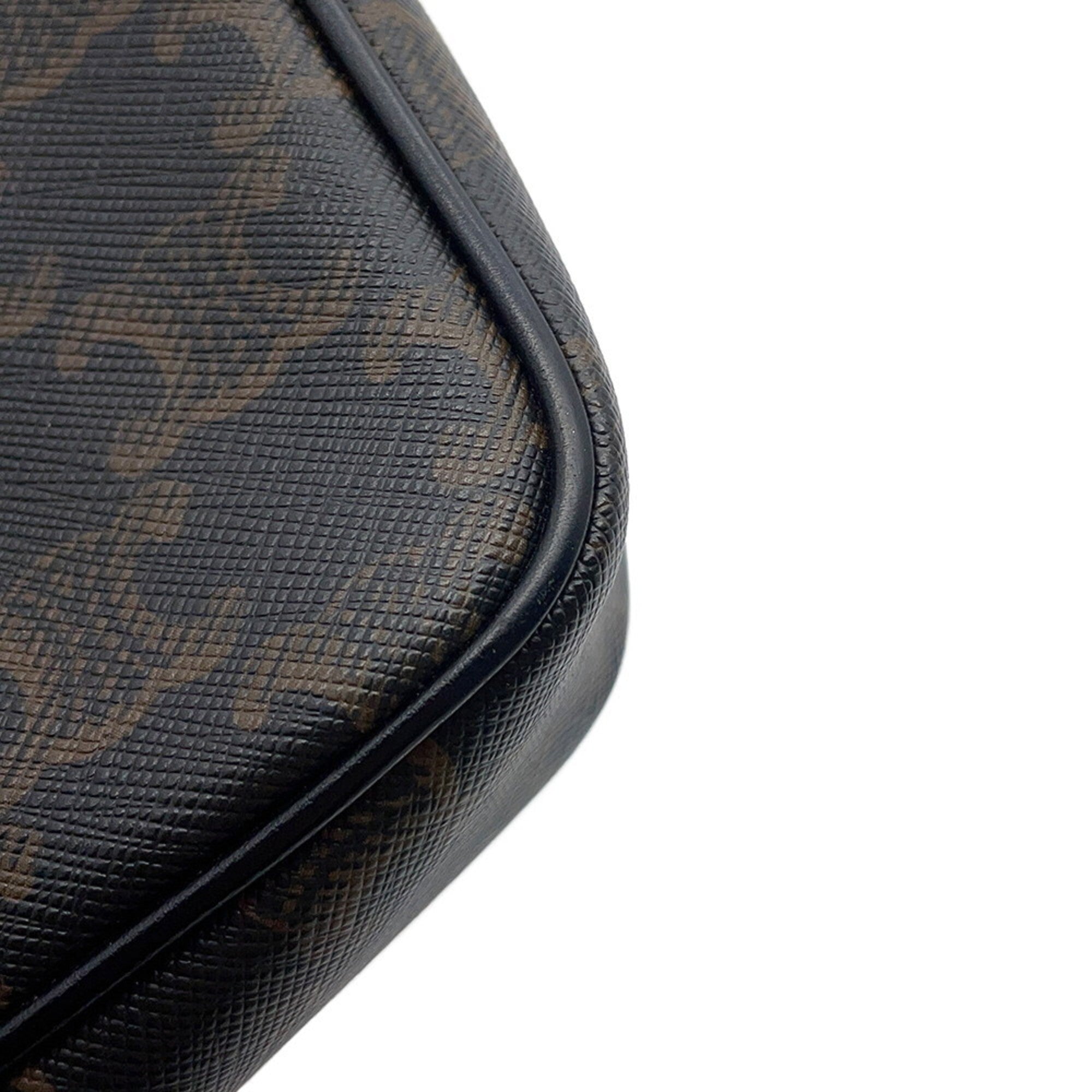 Celine Black Brown Pvc Leather Messenger Bag Shoulder Bag (Pre-Owned)