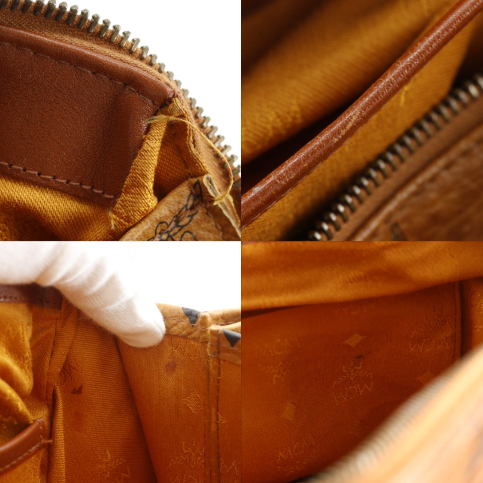 Mcm Brown Pvc Boston Bag Handbag (Pre-Owned)