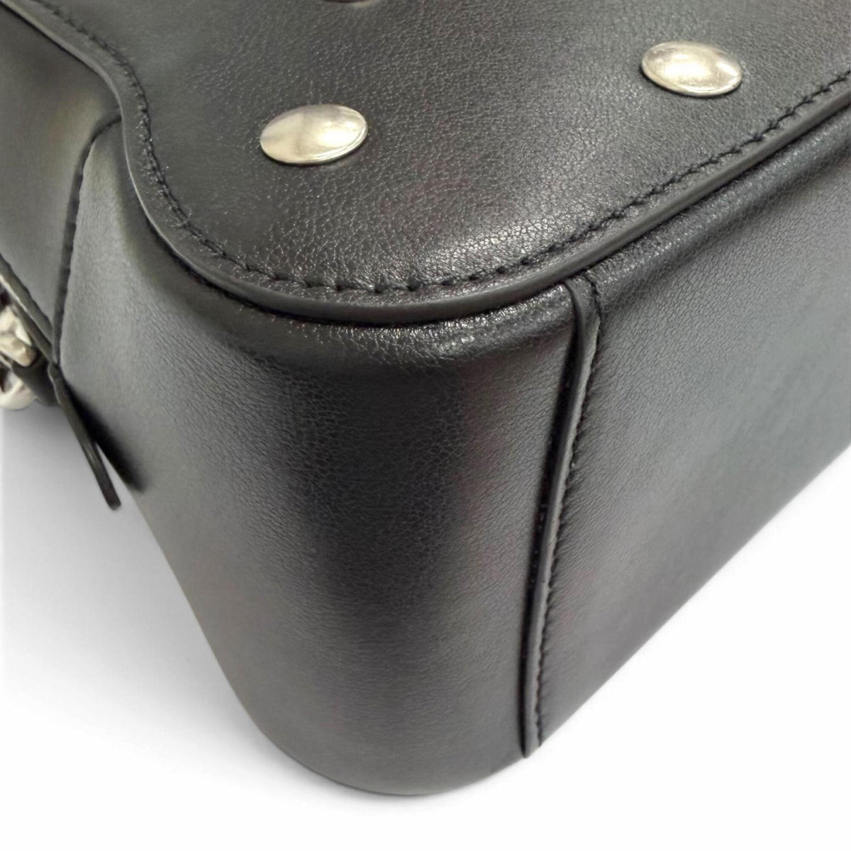 Bally Black Leather Handbag Shoulder Bag (Pre-Owned)
