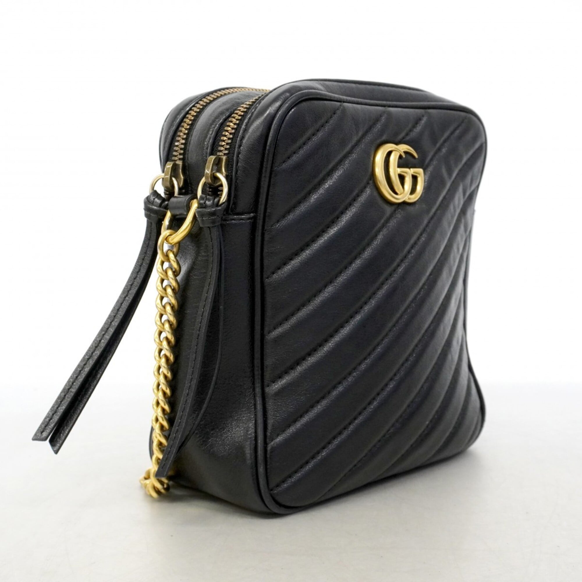 Gucci Black Leather Shoulder Bag (Pre-Owned)