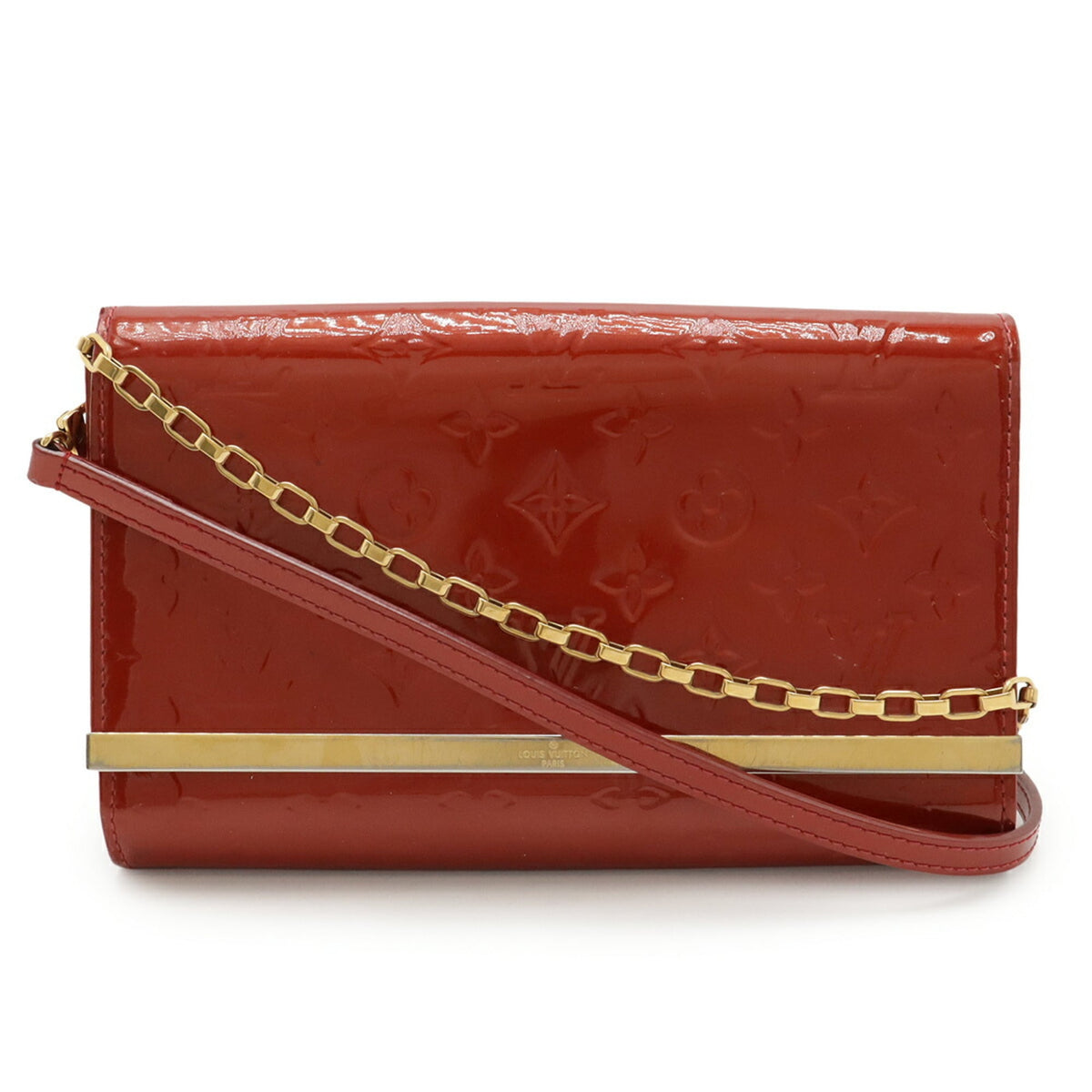 Louis Vuitton Red Color Clutch Bag Shoulder Bag (Pre-Owned)