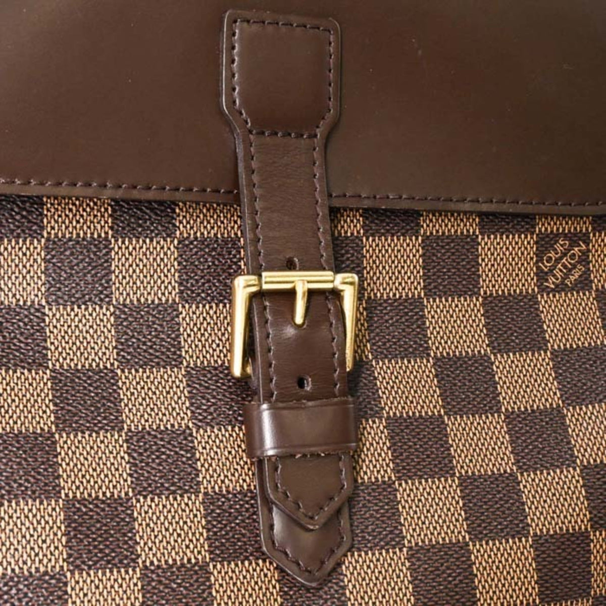 Louis Vuitton Brown Damier Canvas Damier Graphite Leather Backpack (Pre-Owned)