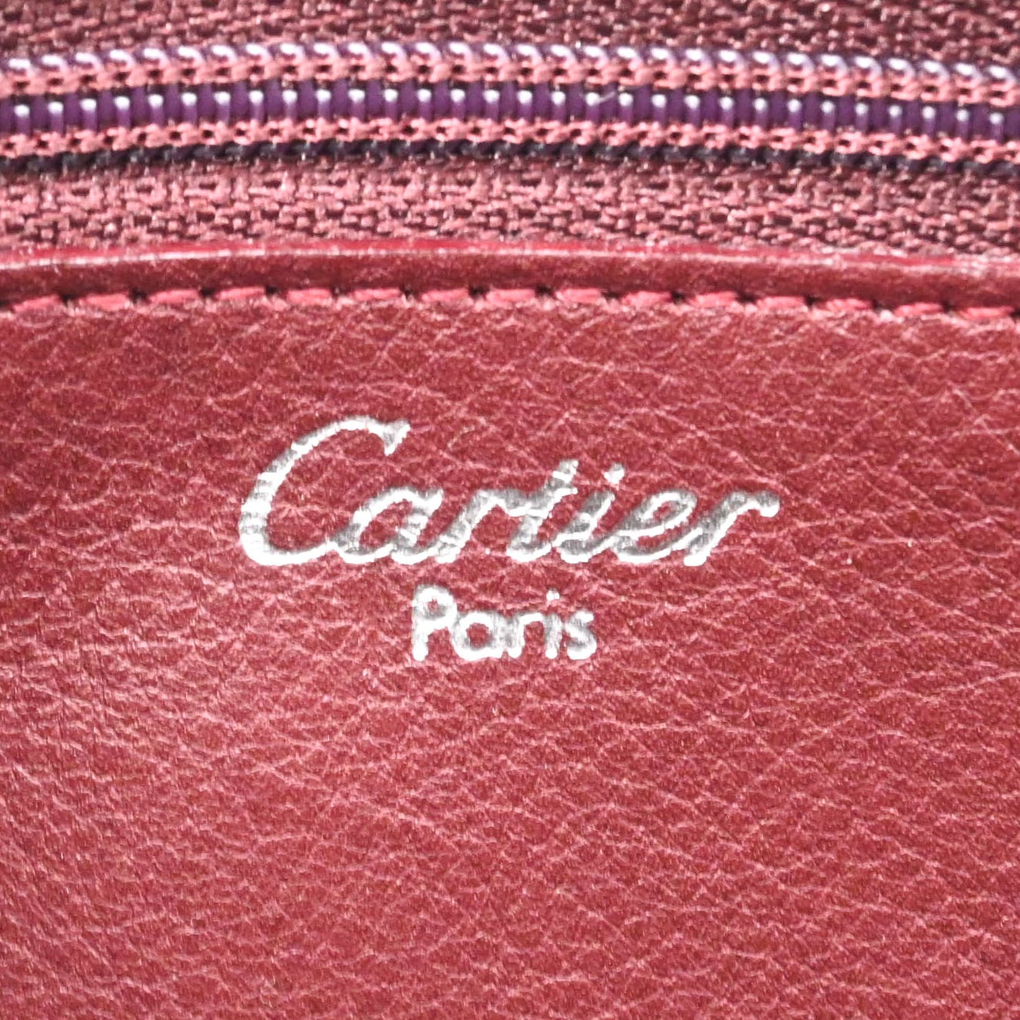 Cartier Black Leather Handbag (Pre-Owned)