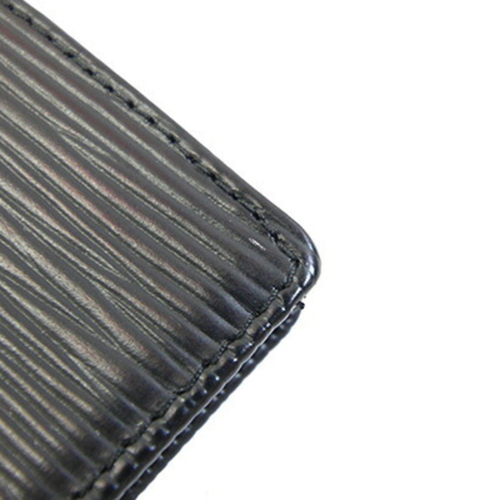 Louis Vuitton Black Noir Leather Coin Purse/Coin Case (Pre-Owned)