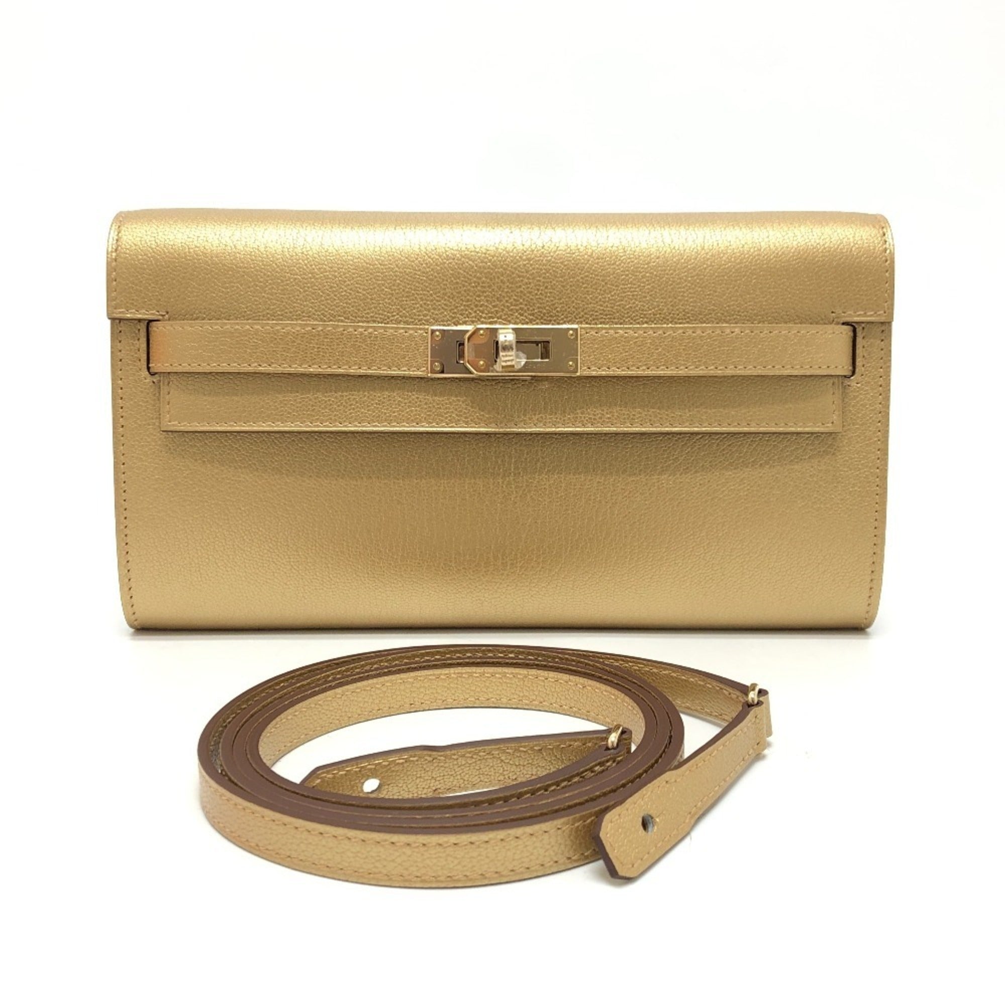Hermes Gold Chain/Shoulder Wallet (Pre-Owned)