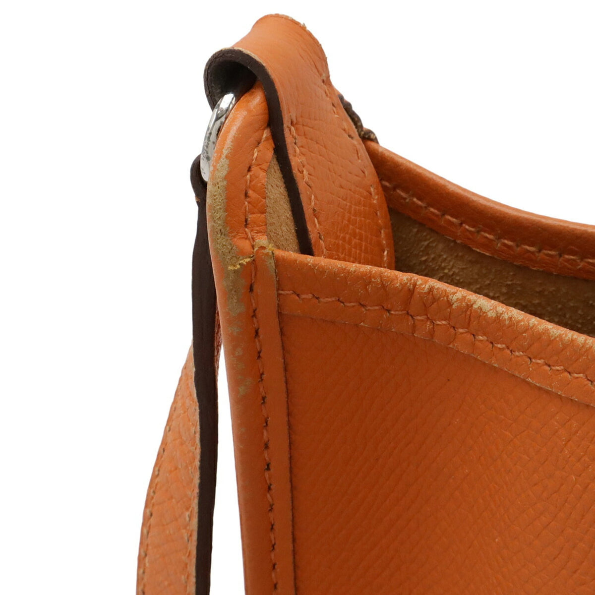 Hermes Vespa Orange Togo Leather Pochette Shoulder Bag (Pre-Owned)