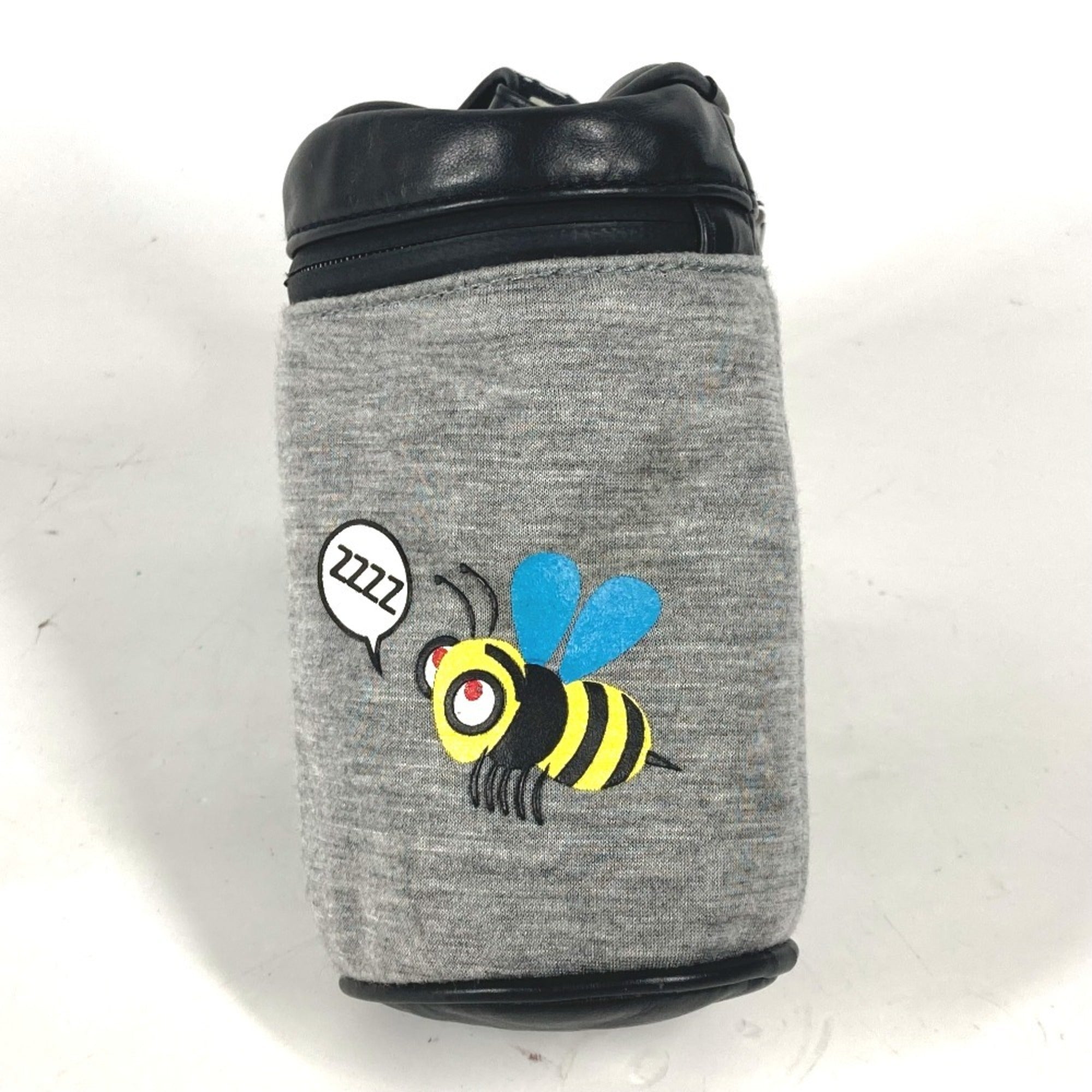 Fendi Gray Yellow Canvas Pouch (Pre-Owned)