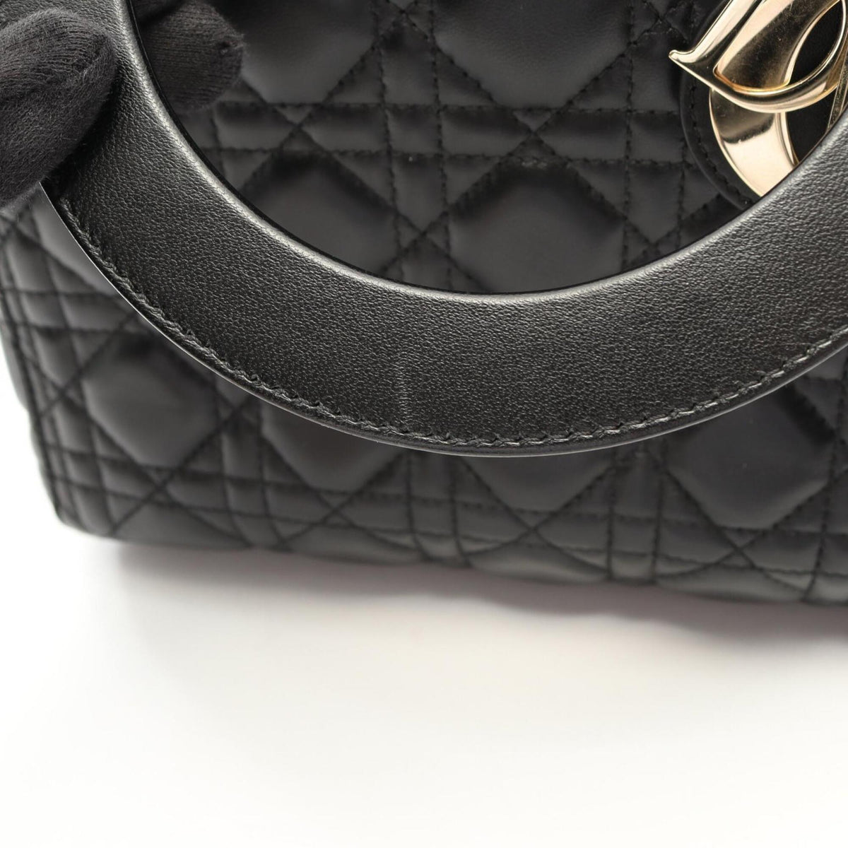 Christian Dior Black Leather Handbag (Pre-Owned)