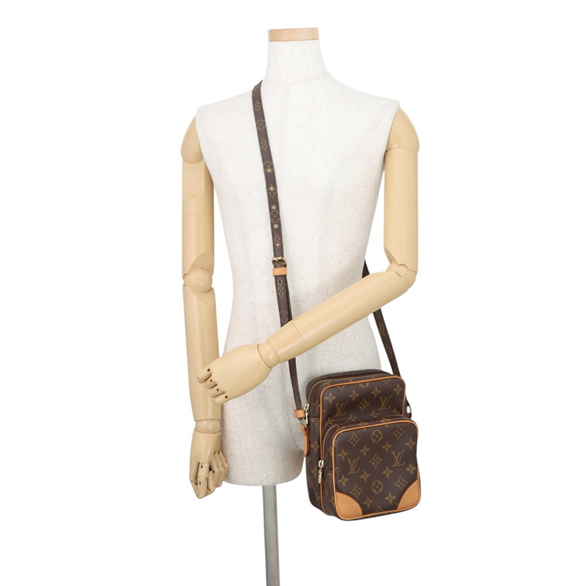 Louis Vuitton Brown Monogram Handbag Shoulder Bag (Pre-Owned)