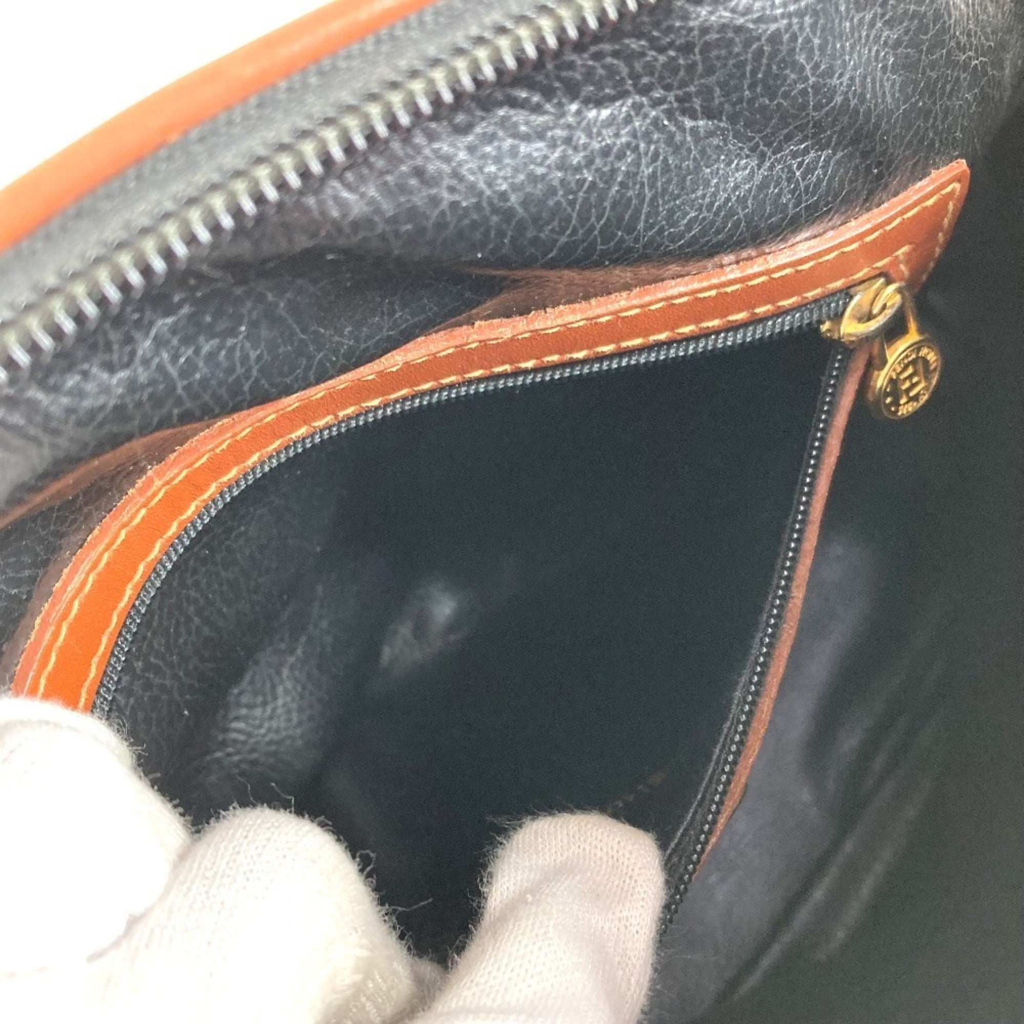 Fendi Brown Khaki Pvc Leather Handbag Tote Bag (Pre-Owned)