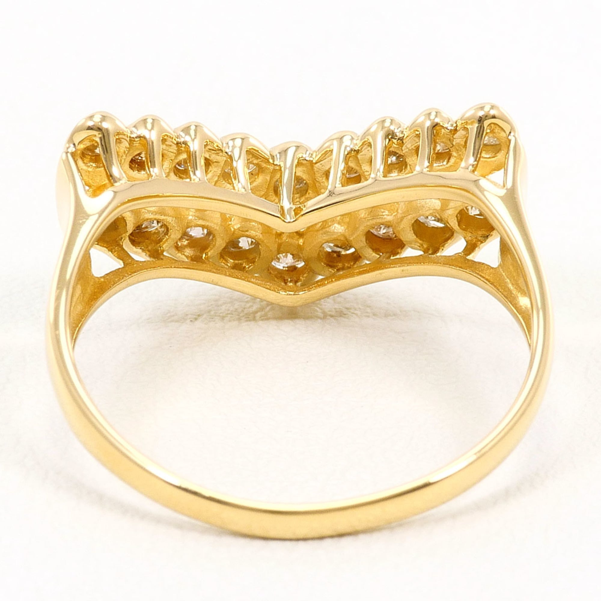 Unbranded Brown Yellow Gold Yellow Gold (18K) Band Ring (Pre-Owned)