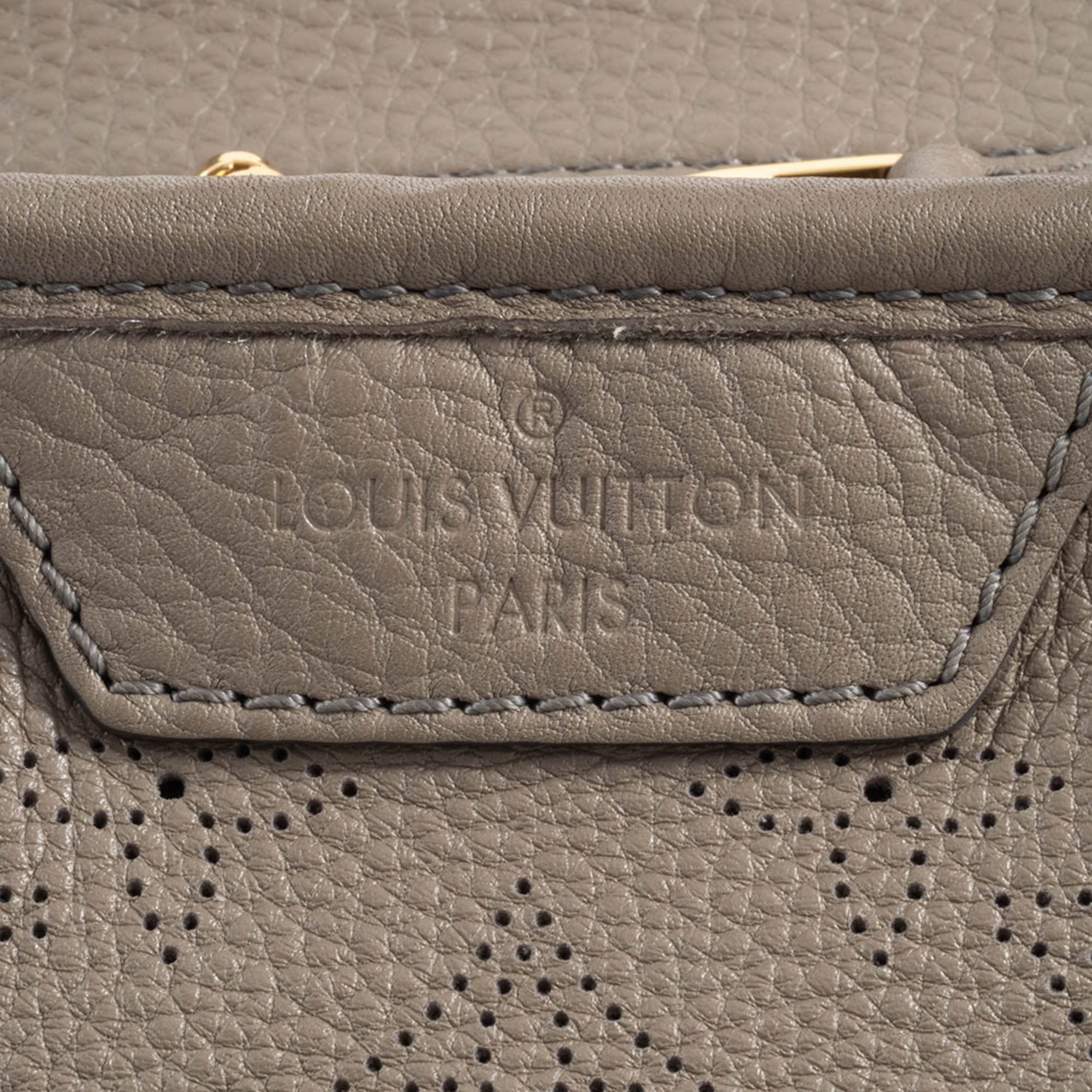 Louis Vuitton Mahina Beige Mahina Leather Shoulder Bag (Pre-Owned)