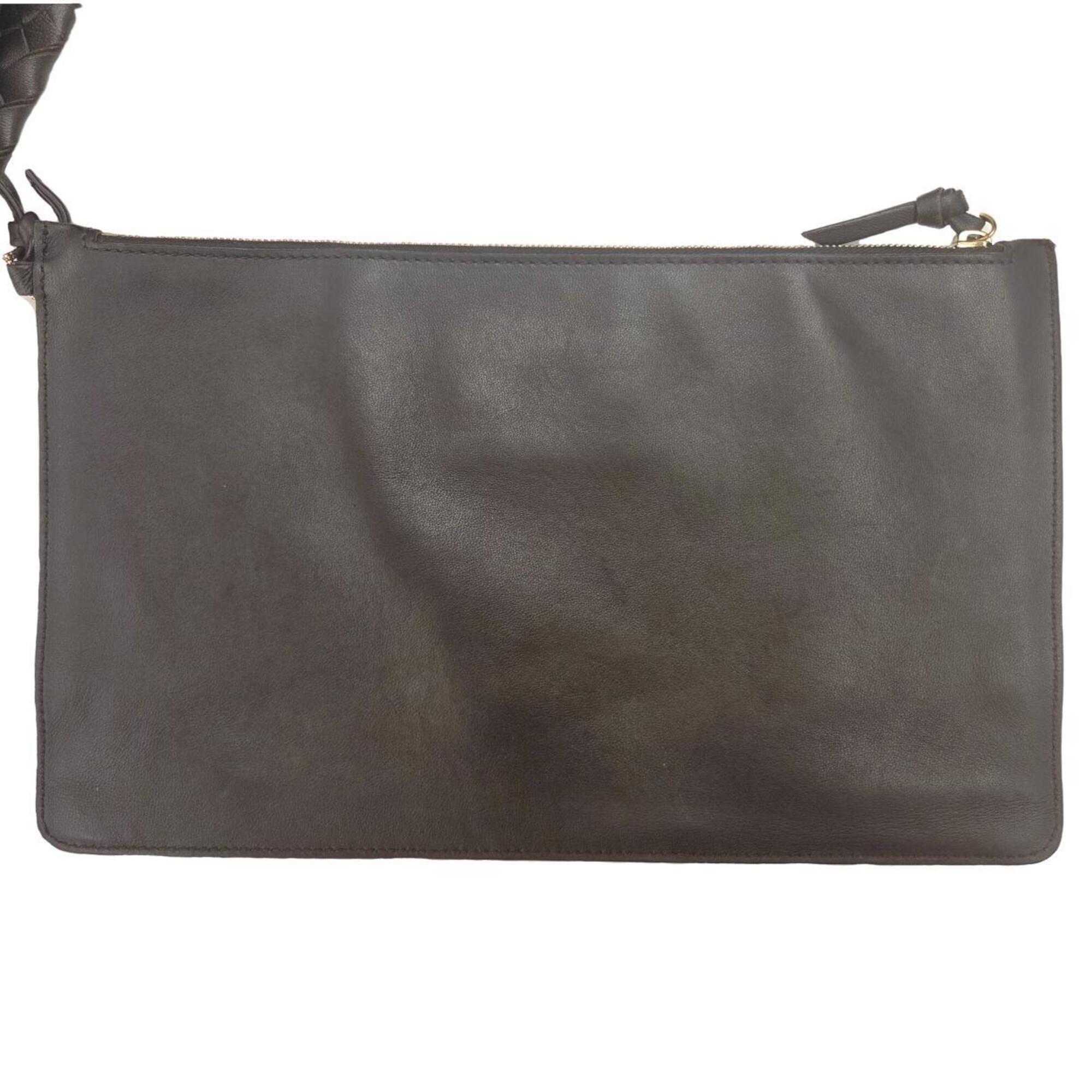 Bottega Veneta Brown Leather Pouch Tote Bag (Pre-Owned)