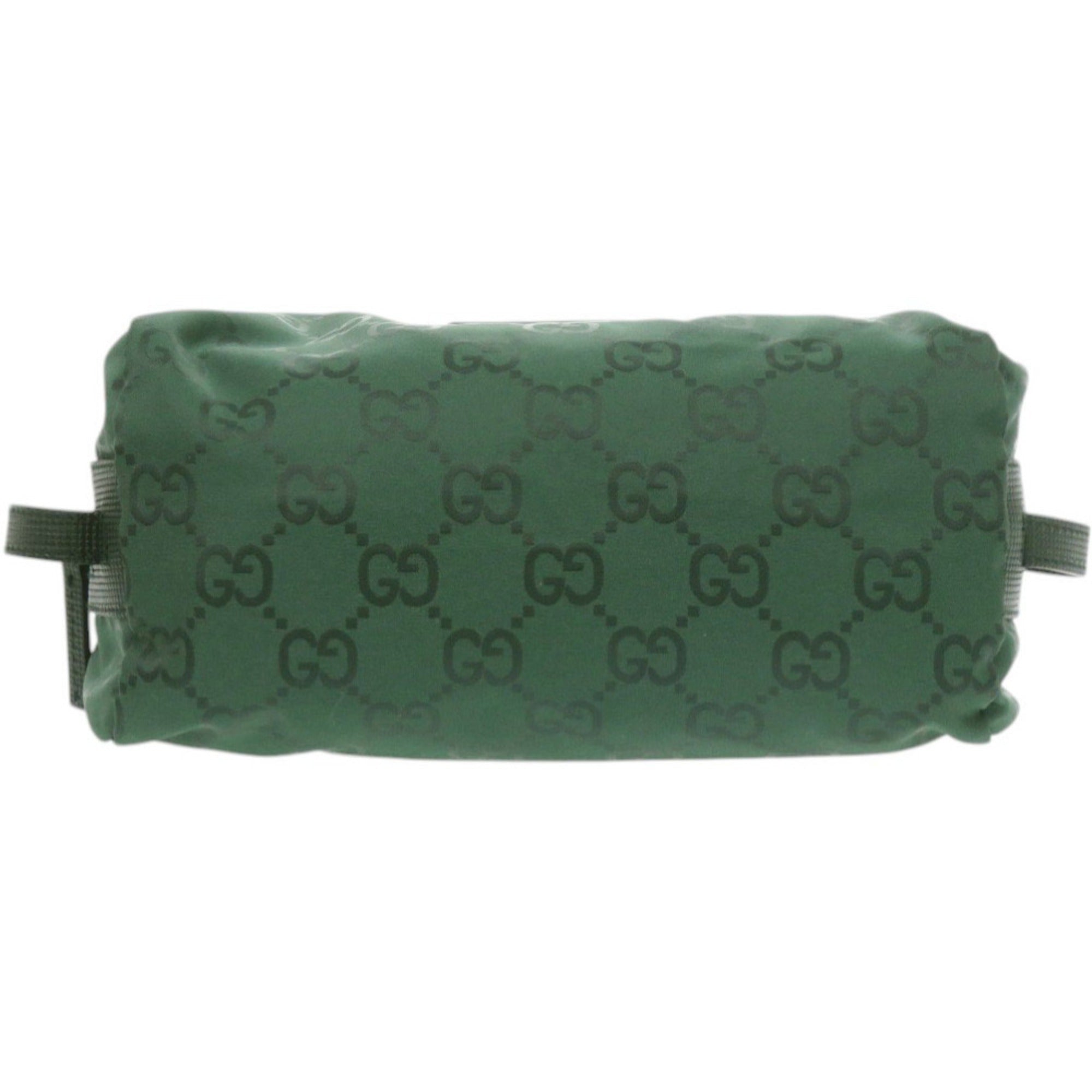 Gucci Green Nylon Handbag Pouch (Pre-Owned)