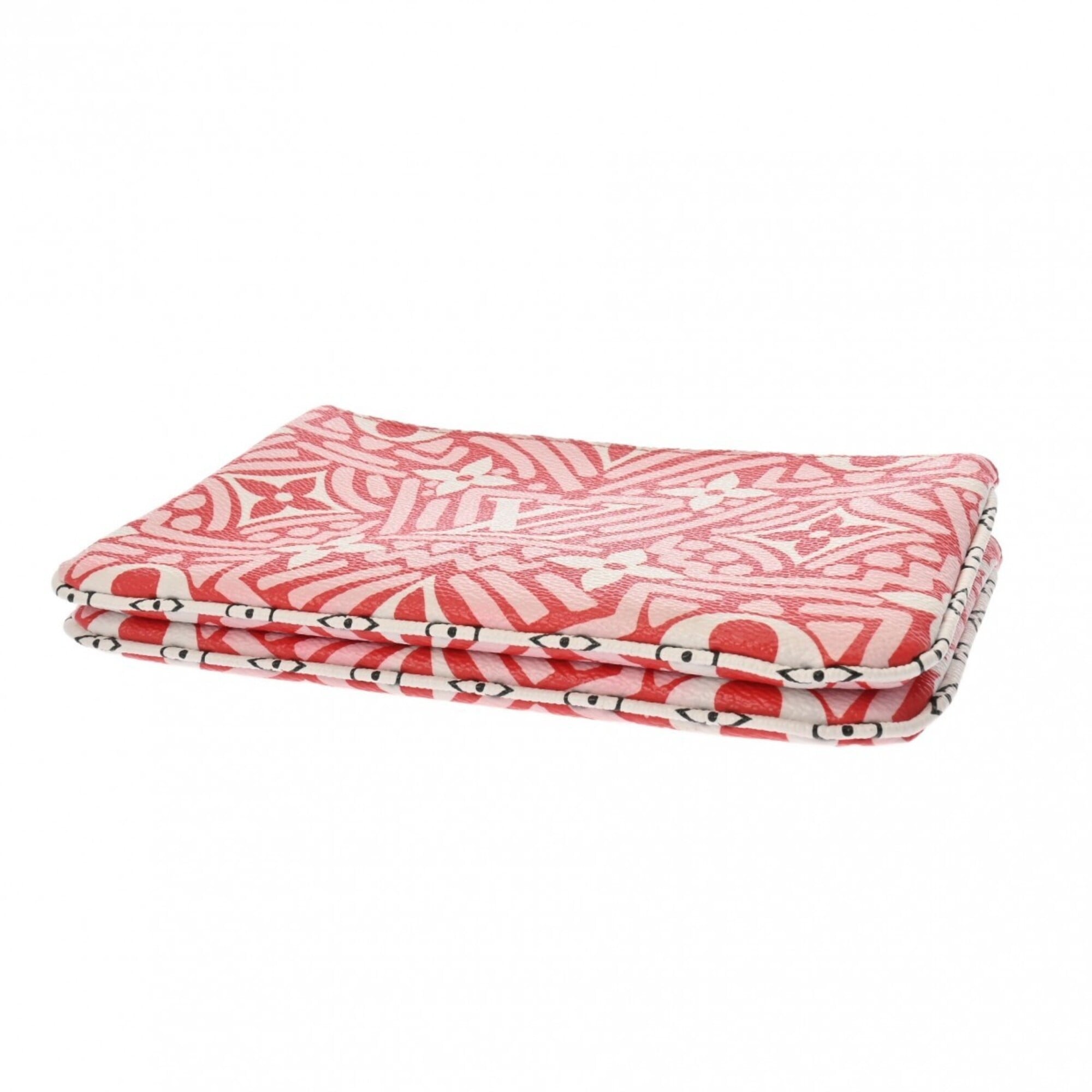 Louis Vuitton Blanc Rouge Leather Pochette Pouch (Pre-Owned)