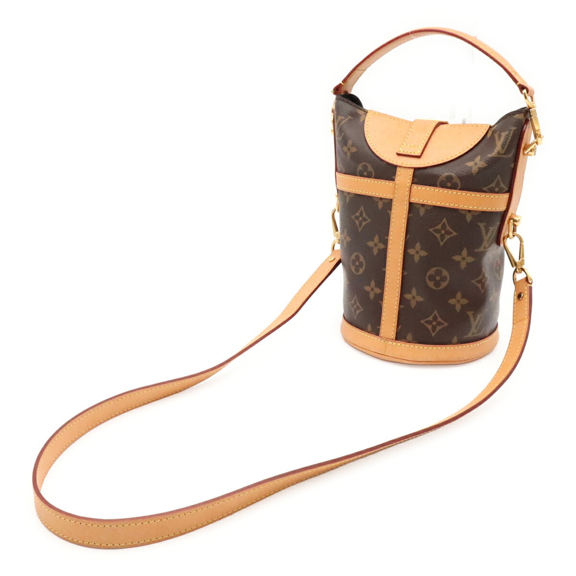 Louis Vuitton Brown Monogram Canvas Handbag Shoulder Bag (Pre-Owned)
