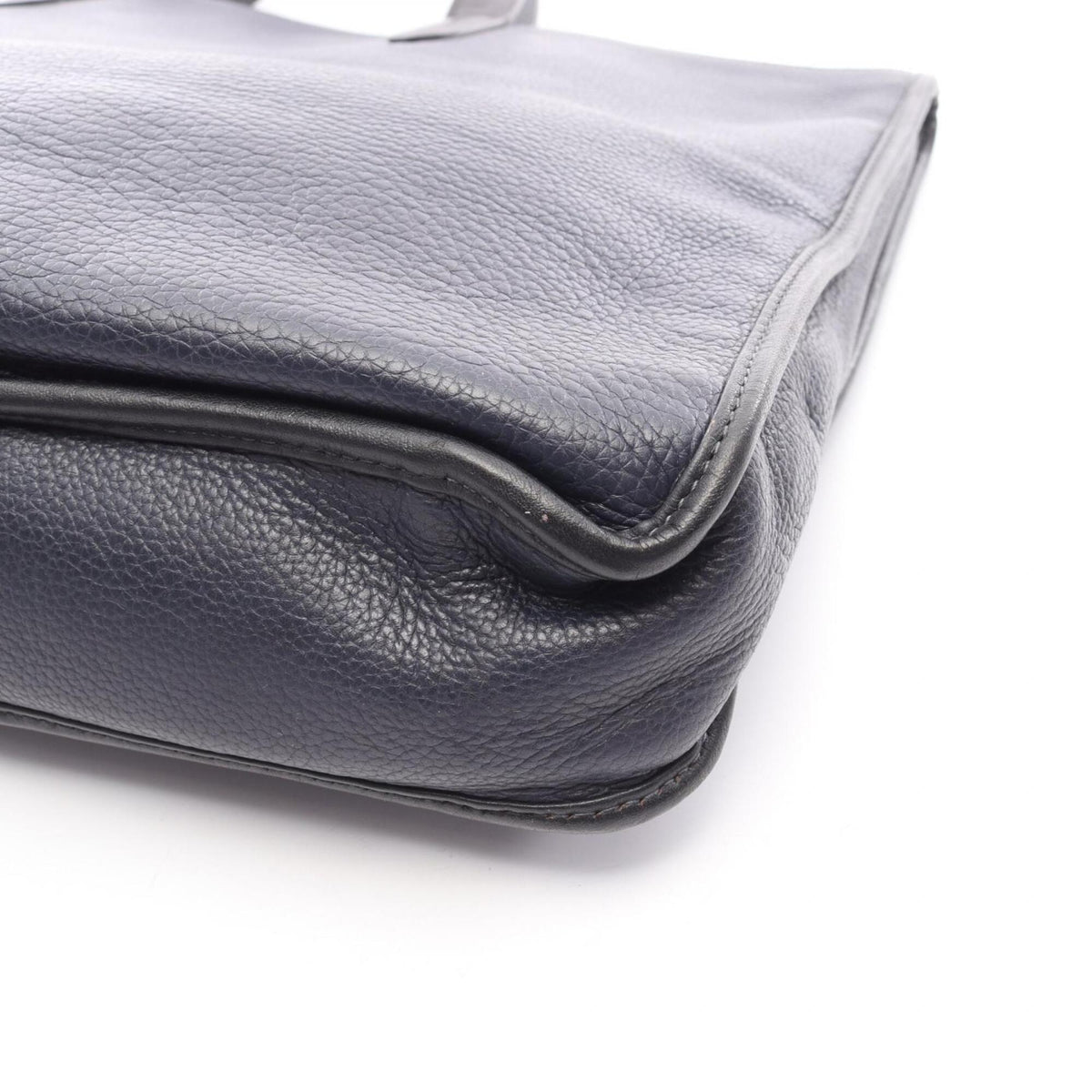 Loewe Black Navy Leather Briefcase Handbag (Pre-Owned)