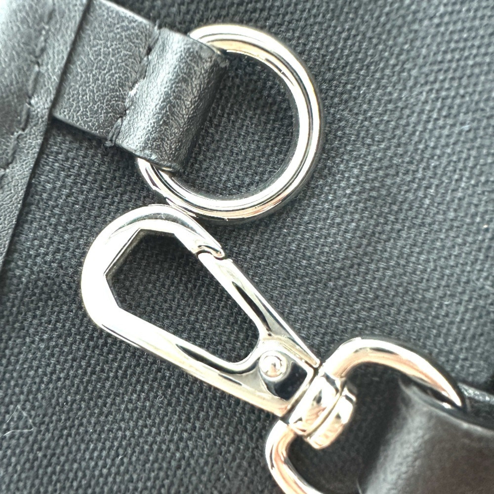 Givenchy Black Yellow Leather Nylon Shoulder Bag Tote Bag (Pre-Owned)