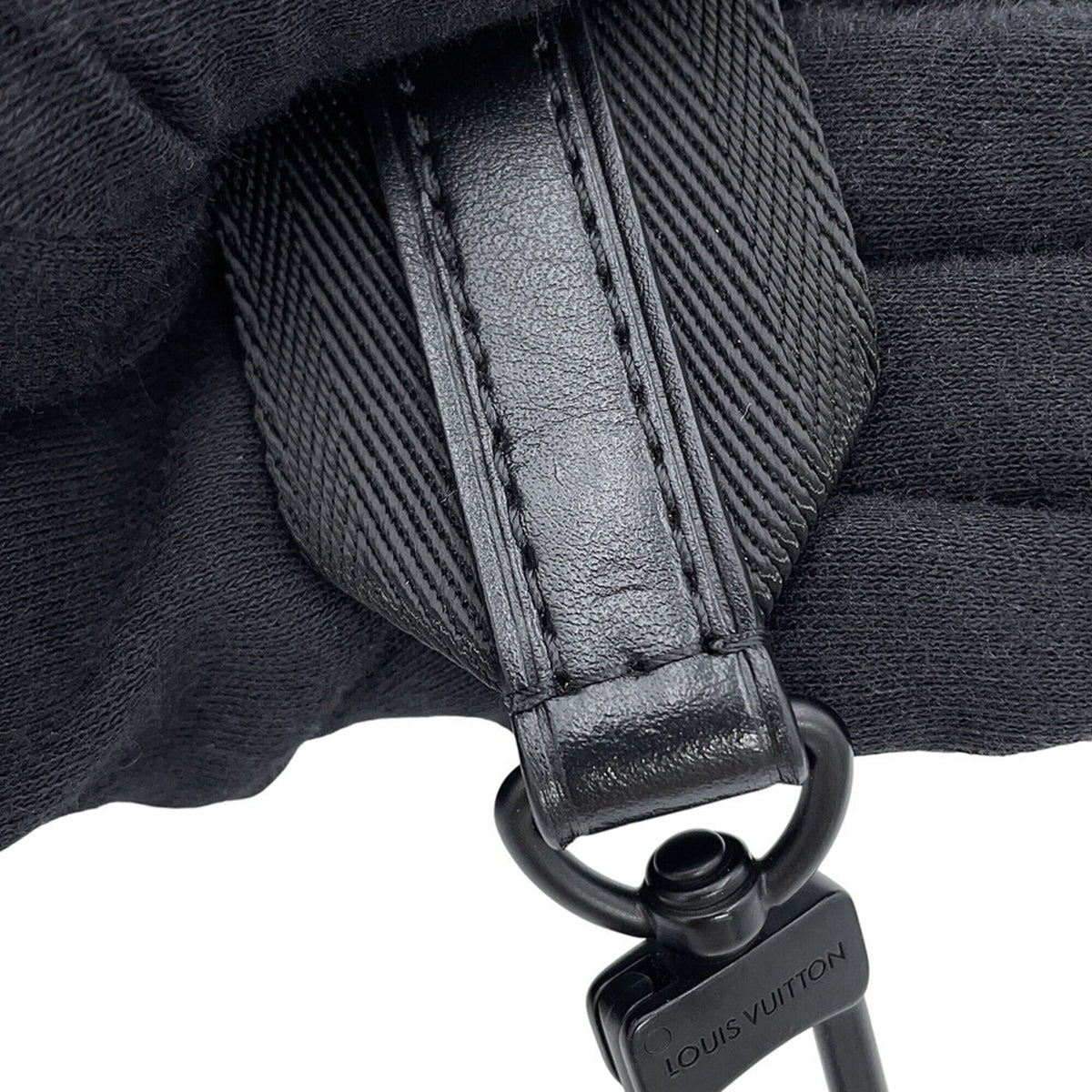 Louis Vuitton Noir Monogram Shadow Shoulder Bag (Pre-Owned)