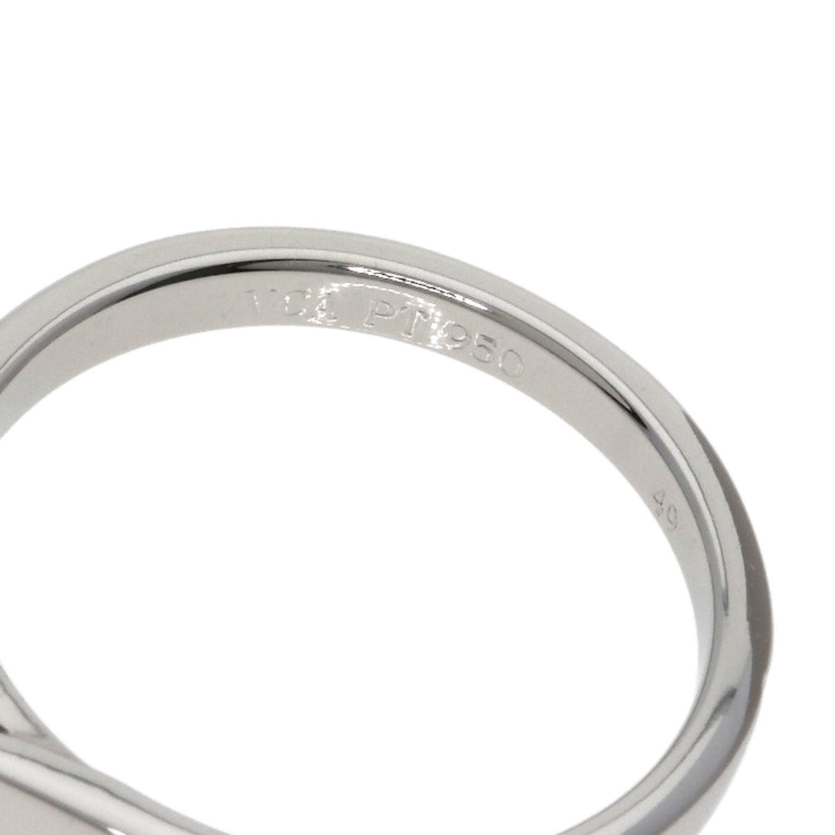 Van Cleef & Arpels Platinum 950 Band Ring (Pre-Owned)