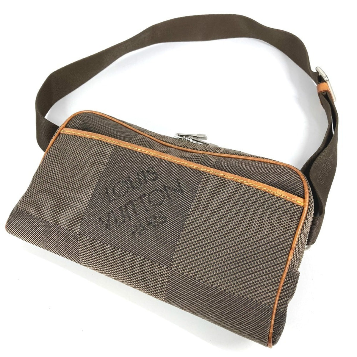 Louis Vuitton Damier Geant Earth Khaki Damier Geant Fanny Pack Sling Bag (Pre-Owned)