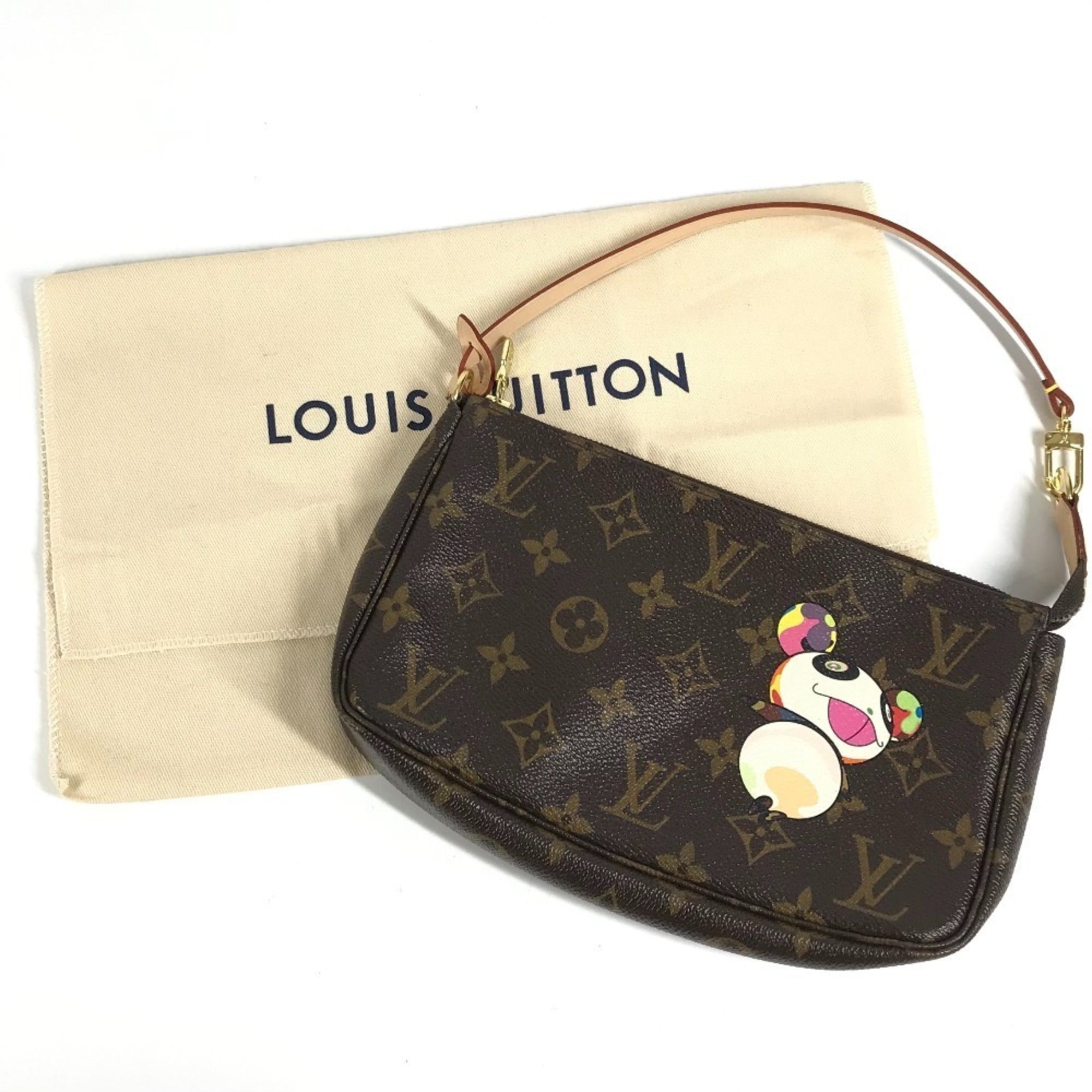 Louis Vuitton Brown Monogram Panda Monogram Canvas Handbag Pouch Shoulder Bag (Pre-Owned)