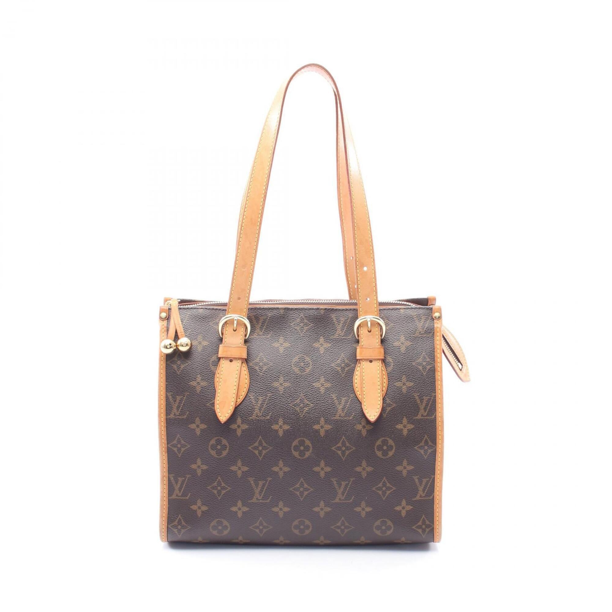 Louis Vuitton Brown Pvc Leather Handbag Tote Bag (Pre-Owned)