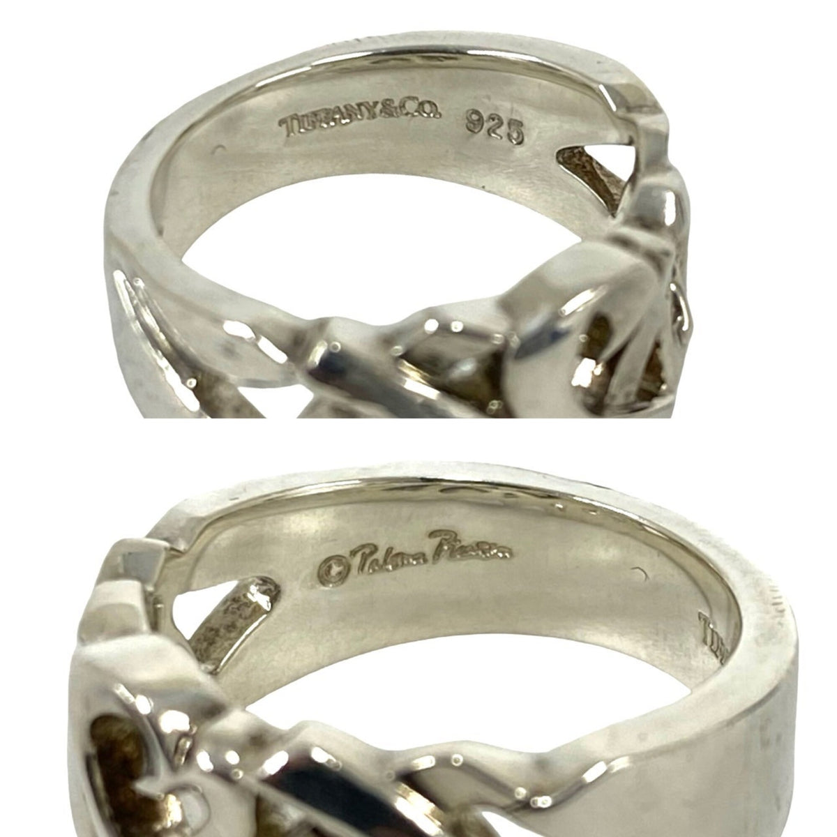 Tiffany Silver Silver 925 Band Ring (Pre-Owned)