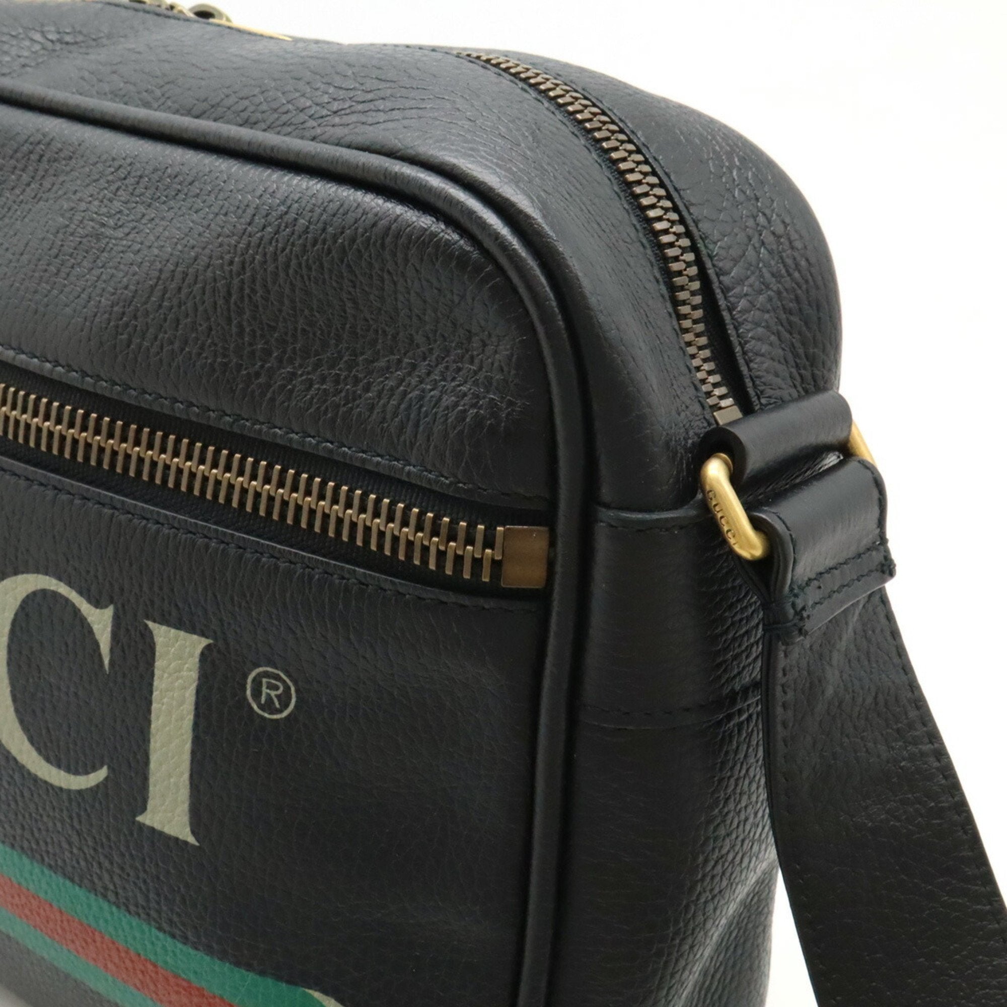 Gucci Black Leather Shoulder Bag (Pre-Owned)
