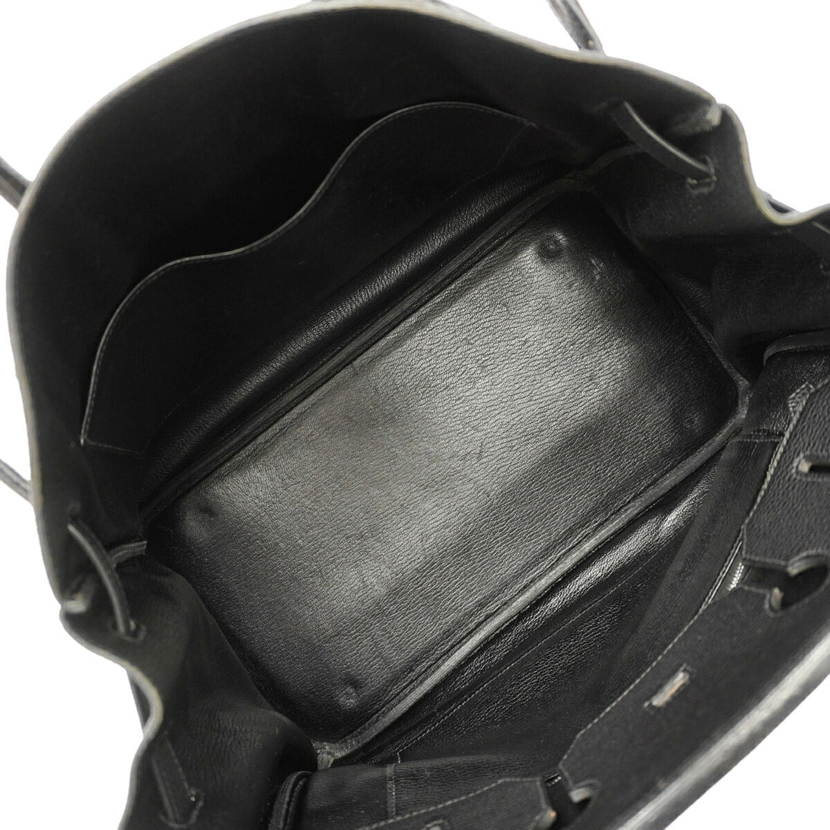 Hermes Black Togo Leather Handbag (Pre-Owned)