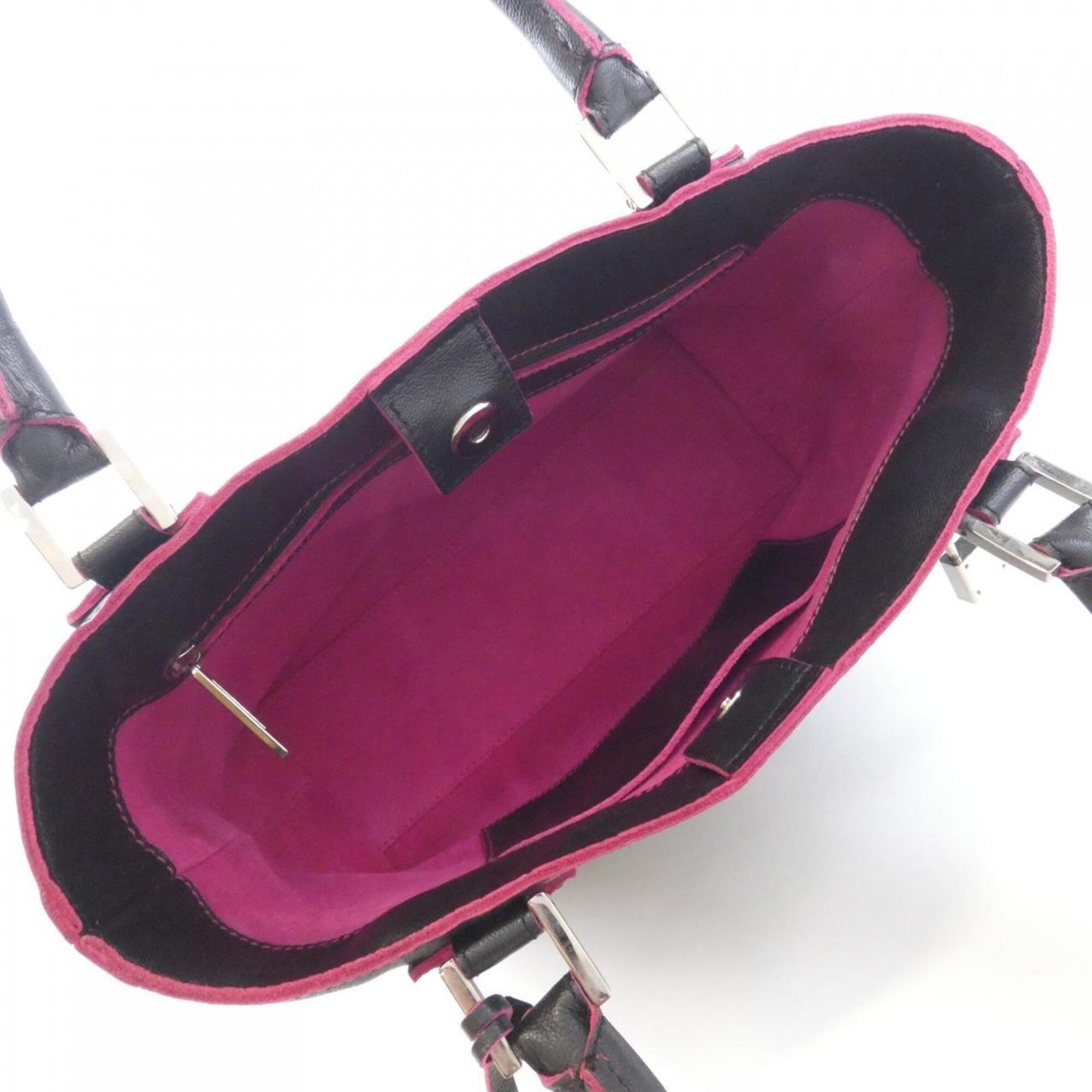 Loewe Black Pink Leather Handbag (Pre-Owned)