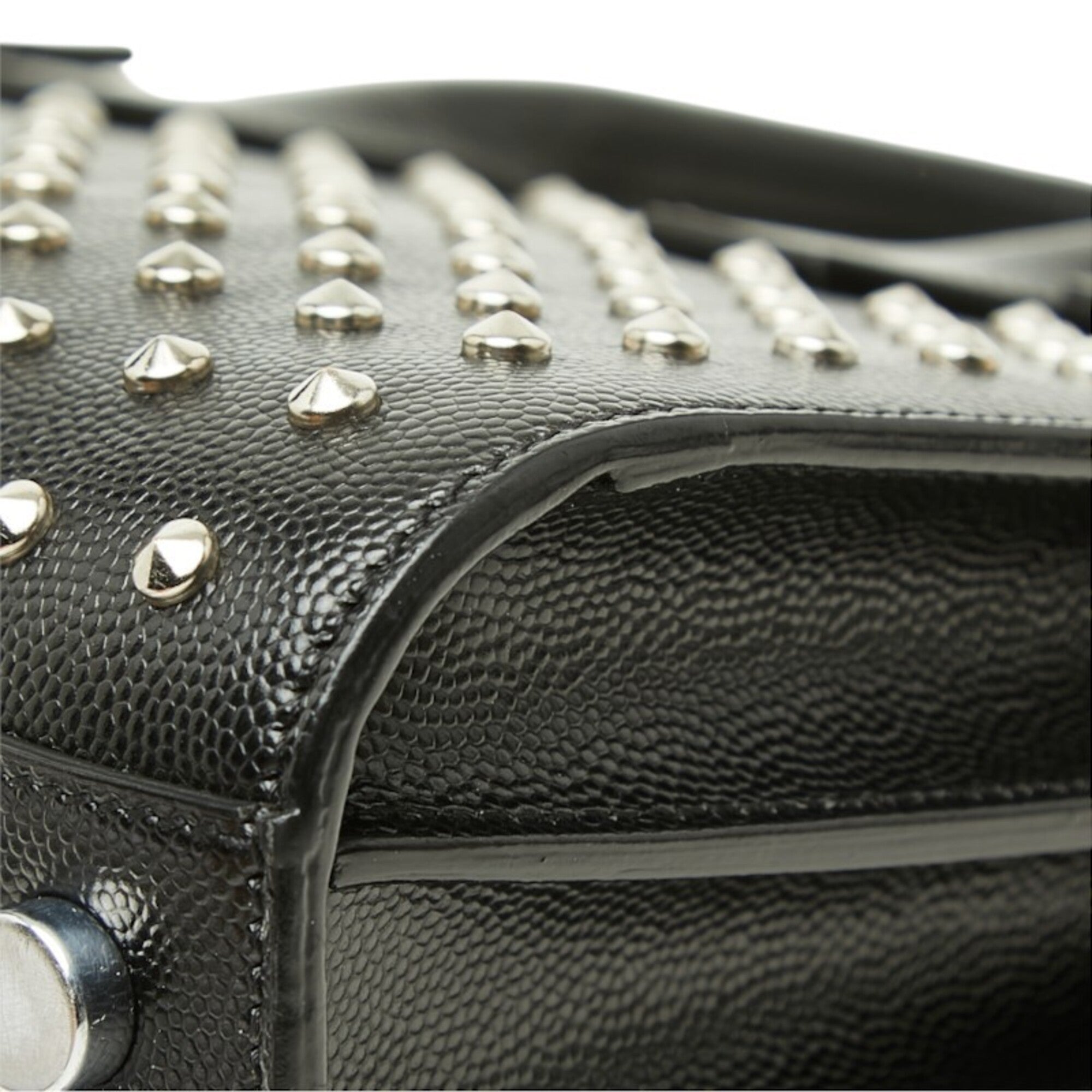 Saint Laurent Black Leather Handbag Shoulder Bag (Pre-Owned)