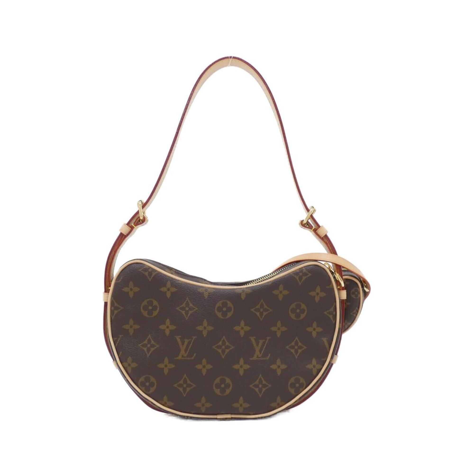 Louis Vuitton Marron Coated Canvas Pouch Shoulder Bag (Pre-Owned)