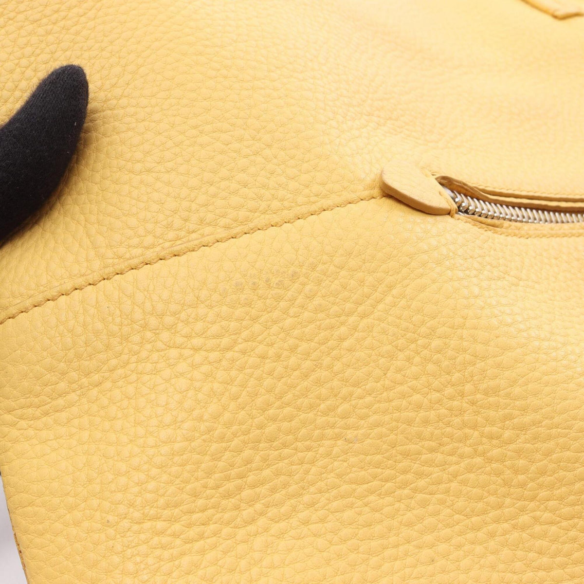 Miu Miu Yellow Leather Handbag Tote Bag (Pre-Owned)