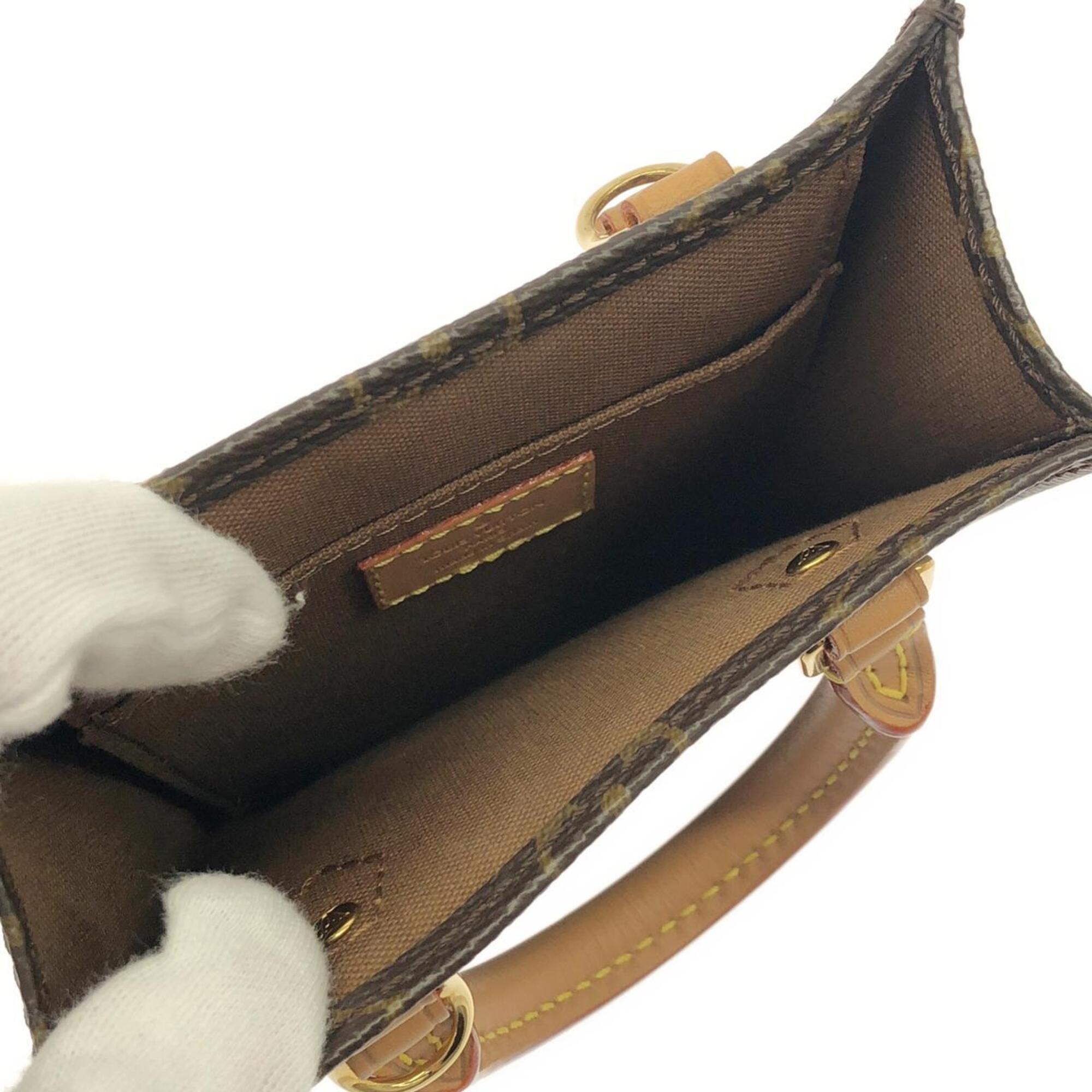 Louis Vuitton Marron Monogram Coated Canvas Handbag (Pre-Owned)