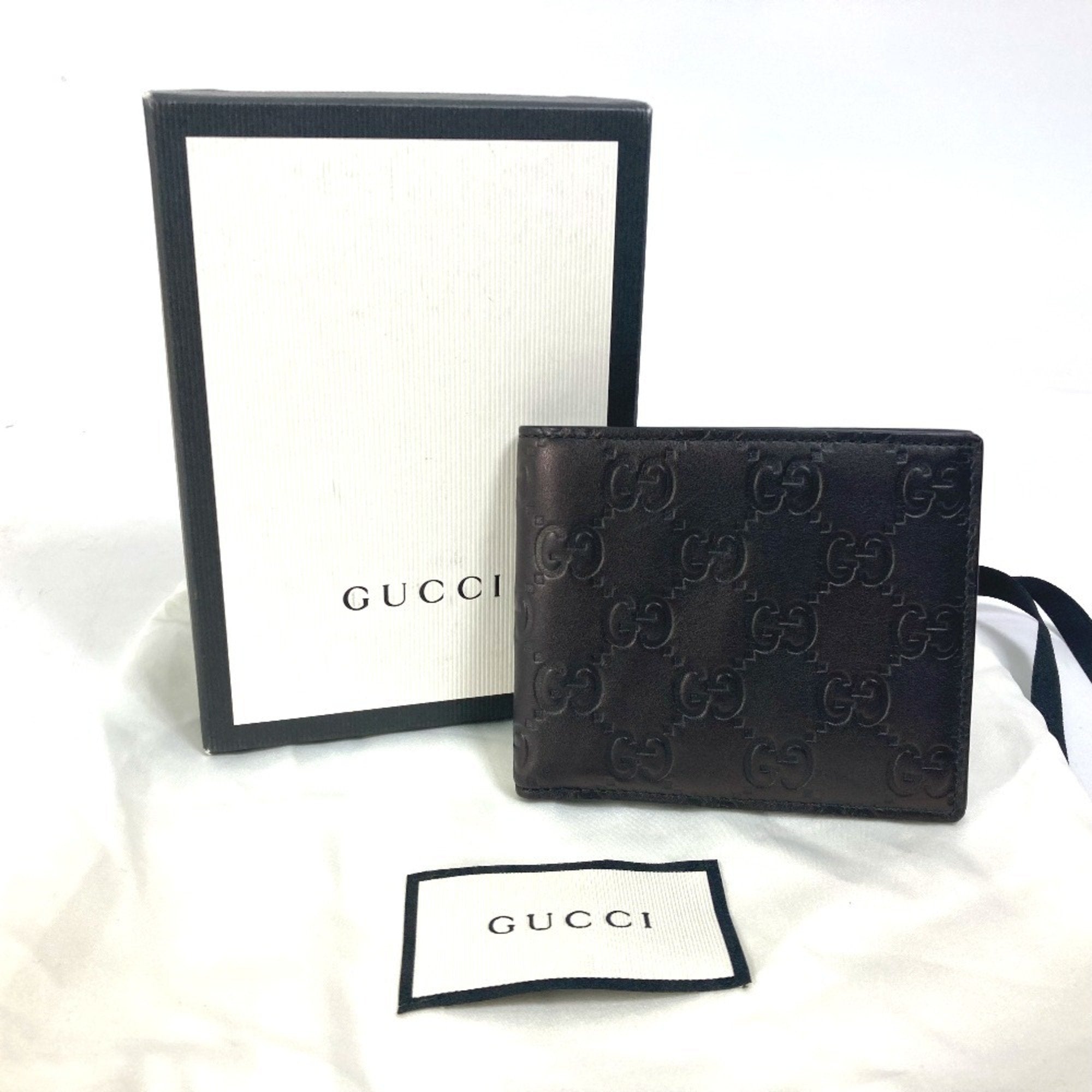 Gucci Black Leather Wallet (Bi-Fold) (Pre-Owned)