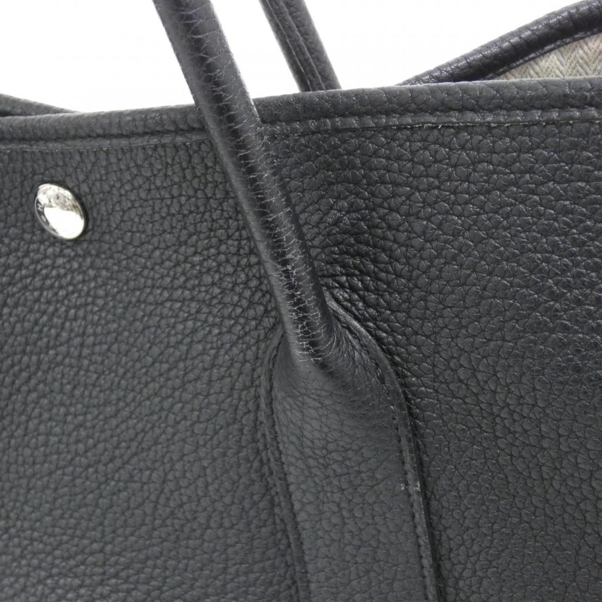 Hermes Black Negonda Leather Handbag (Pre-Owned)
