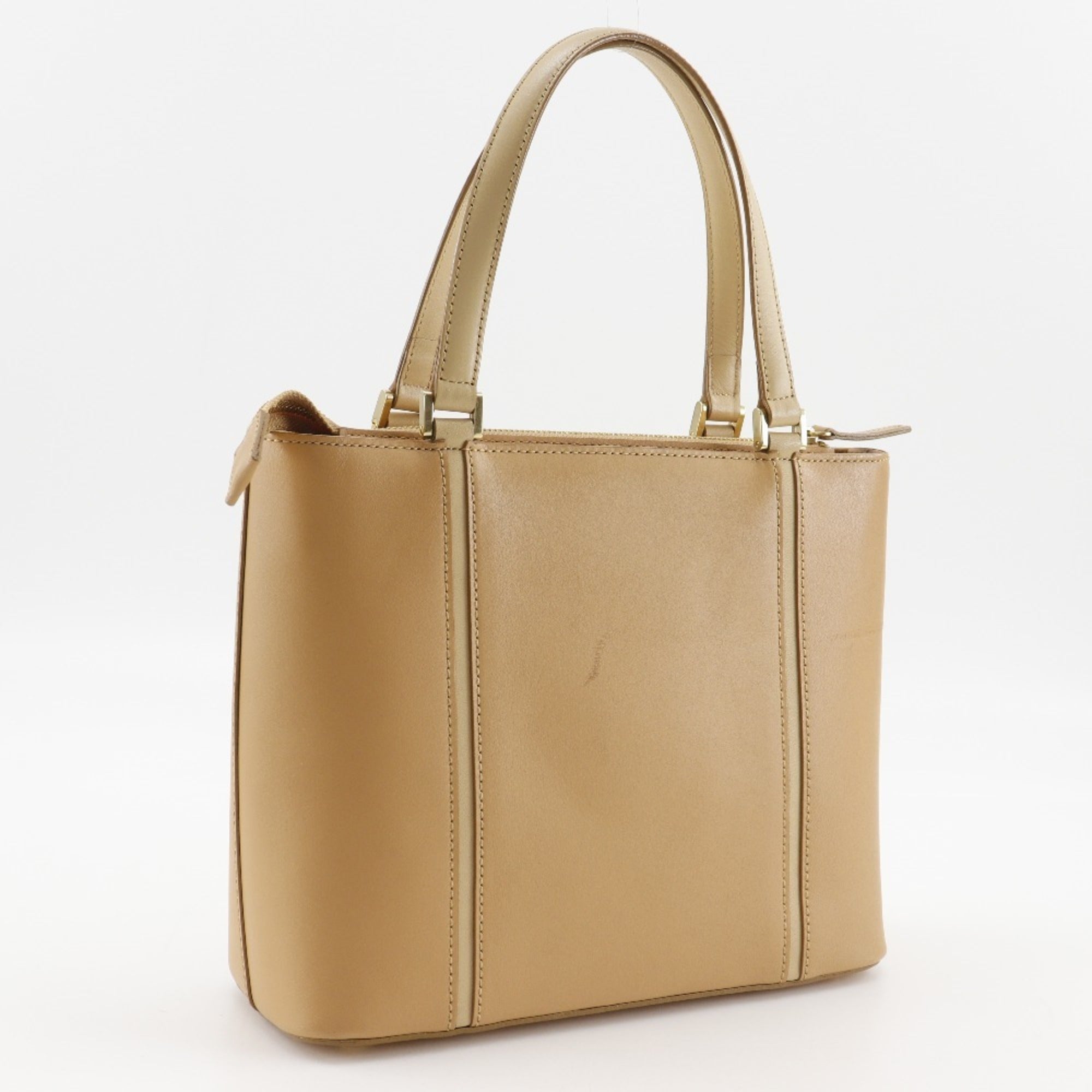 Burberry Beige Leather Handbag (Pre-Owned)