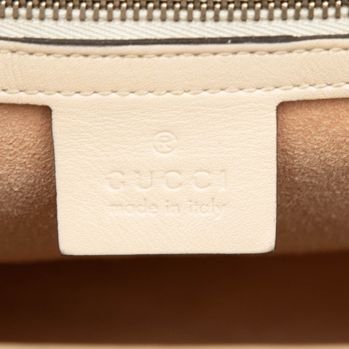 Gucci White Leather Handbag Shoulder Bag (Pre-Owned)