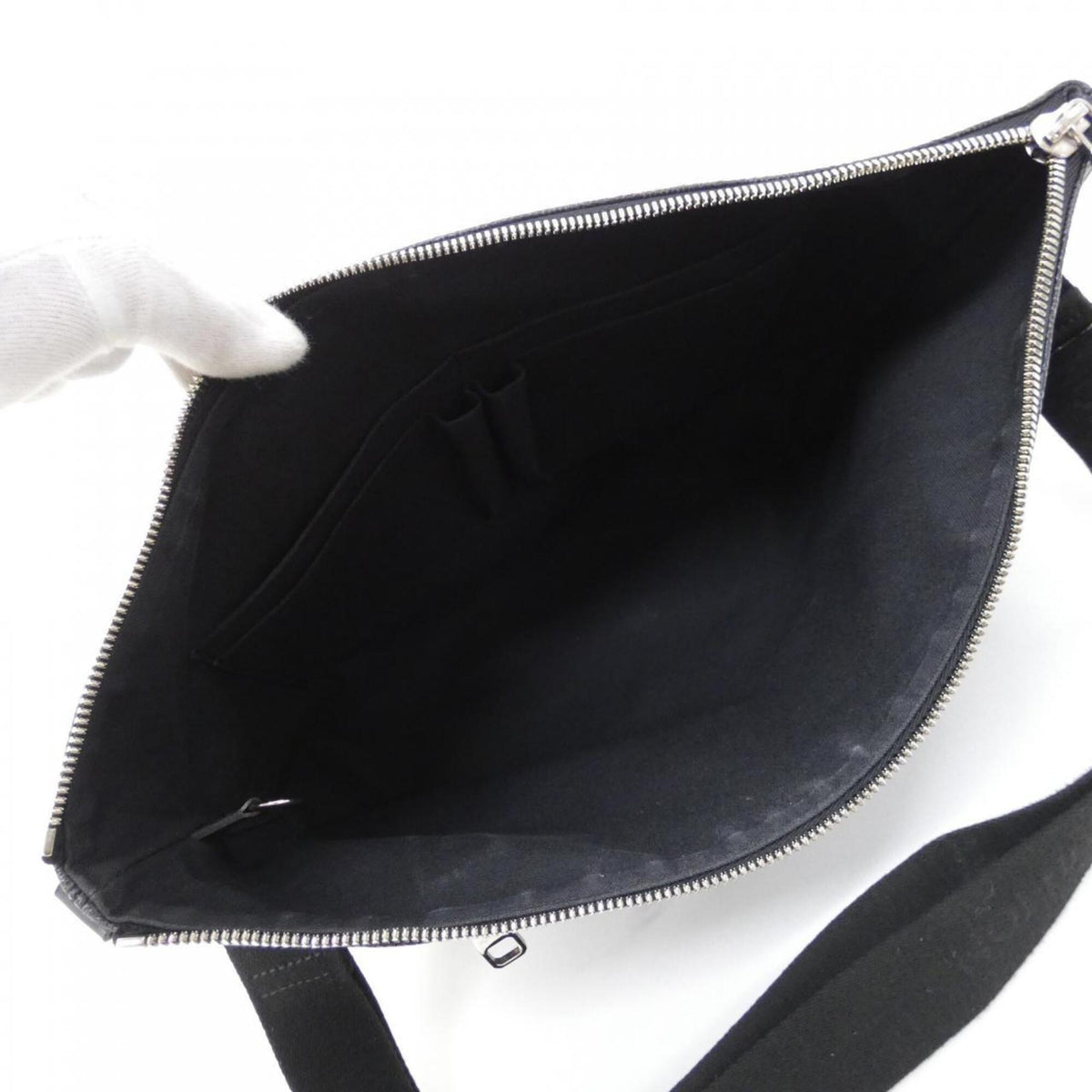 Louis Vuitton Dark Gray Graphite Coated Canvas Shoulder Bag (Pre-Owned)