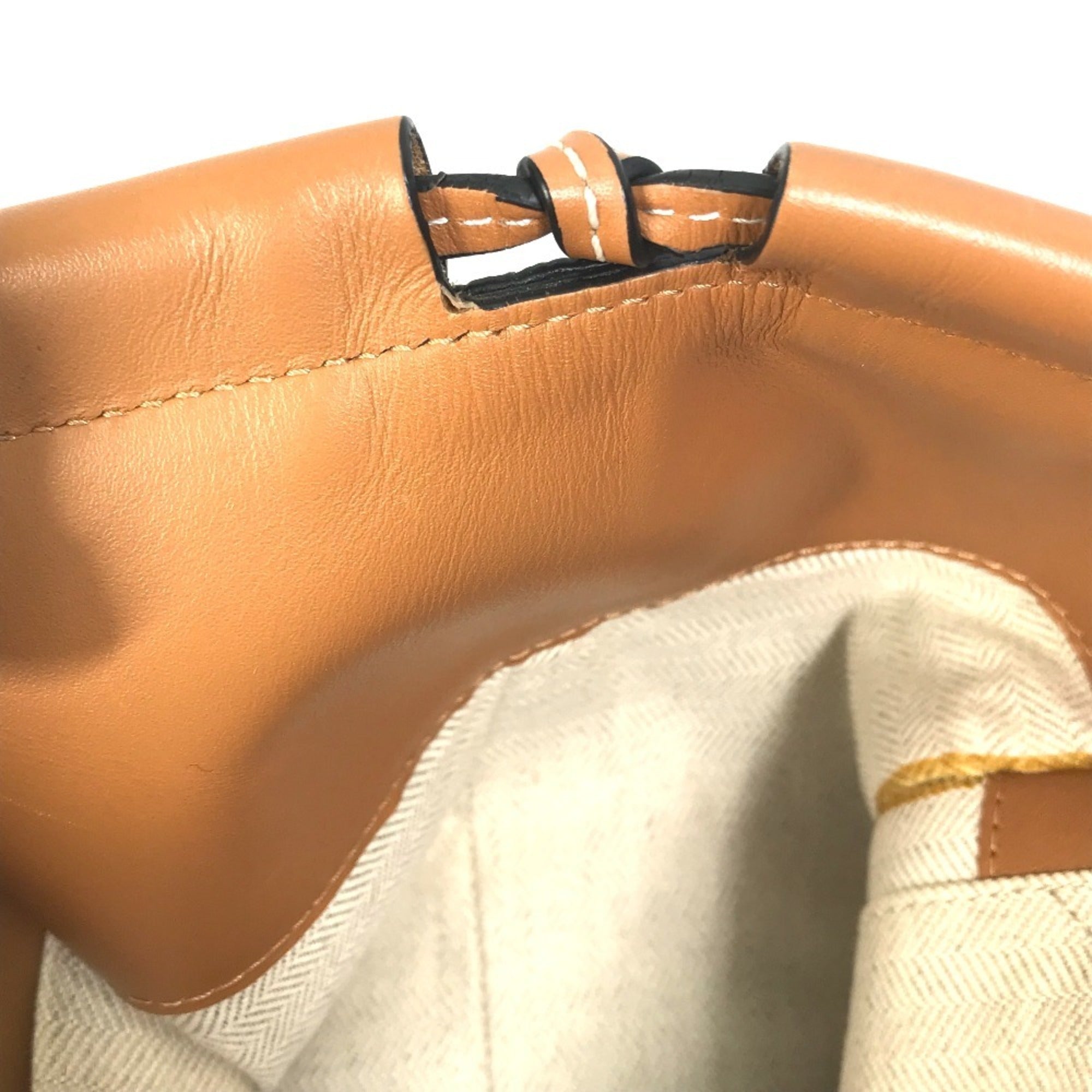 Loewe Brown Camel Leather Shoulder Bag Tote Bag (Pre-Owned)