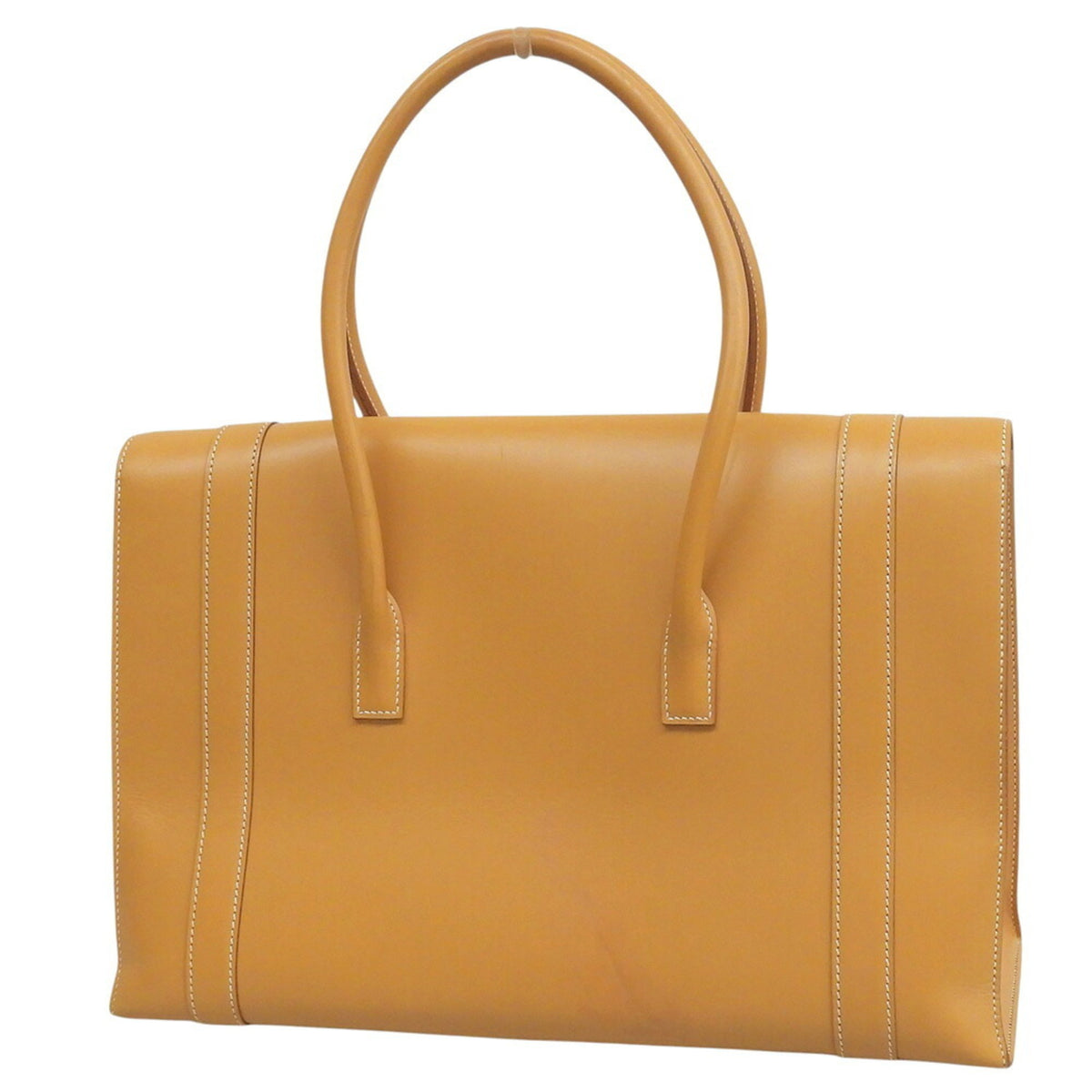 Hermes Brown Natural Chamonix Leather Handbag (Pre-Owned)