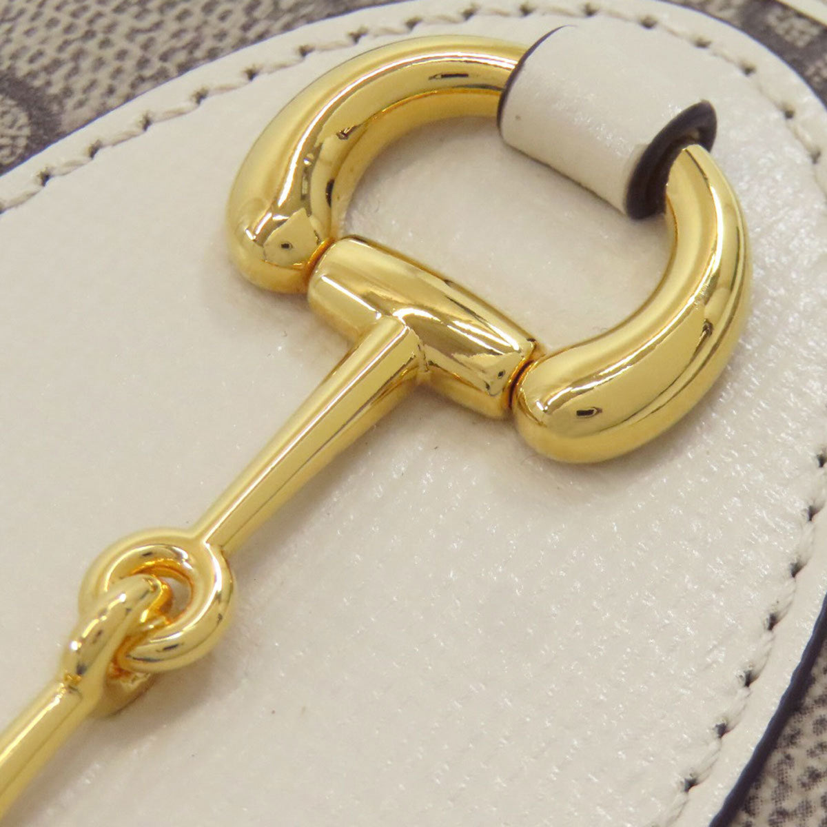 Gucci Brown White Pvc Leather Wallet (Bi-Fold) (Pre-Owned)